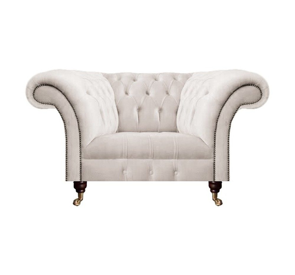 JVmoebel Кресла Chesterfield Chesterfield Кресла aus Textil - Polsterstuhl für Ihre Einrichtung (1-St., Кресла), Made in Europa