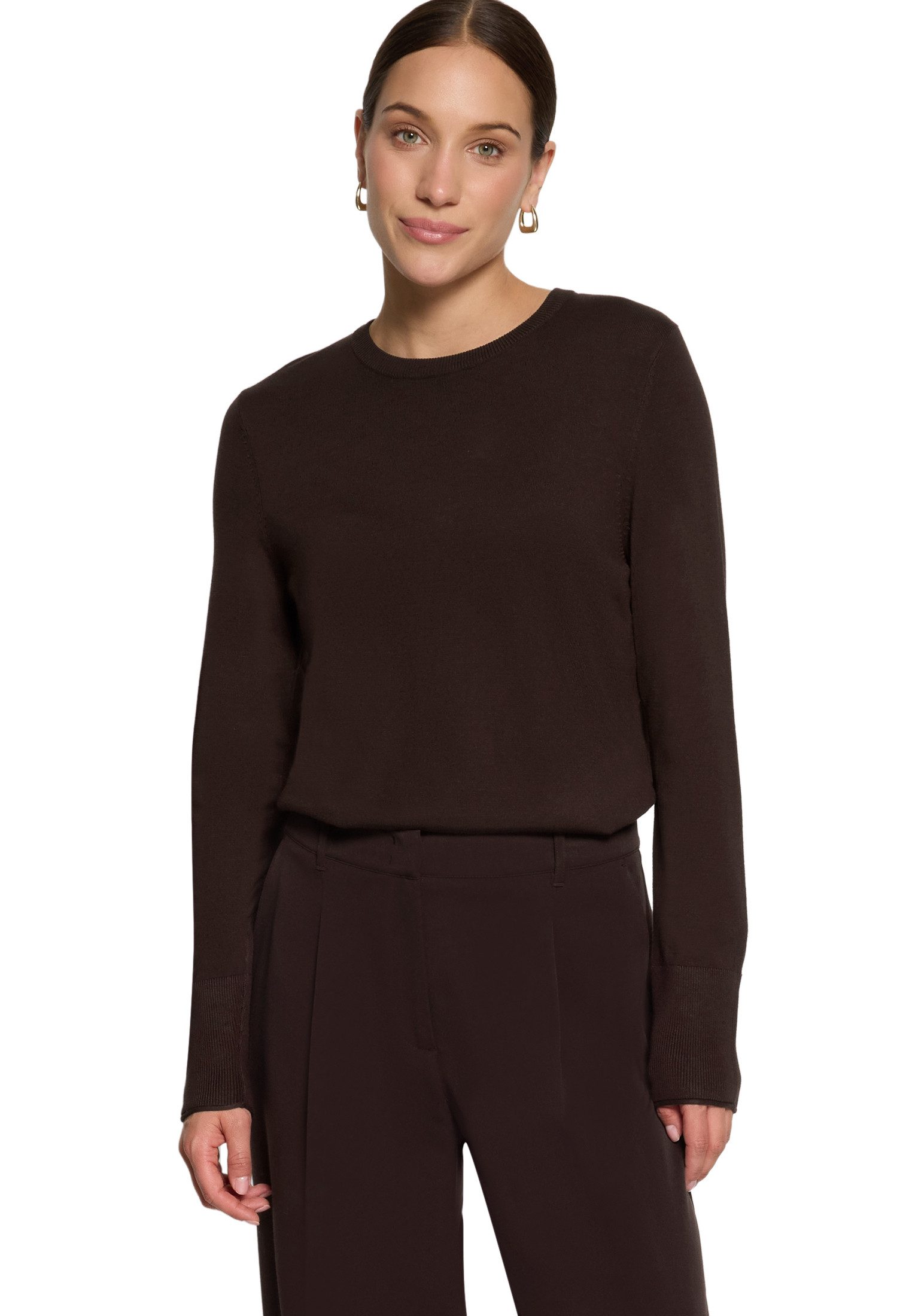 Strickpullover Damen mit Stehkragen