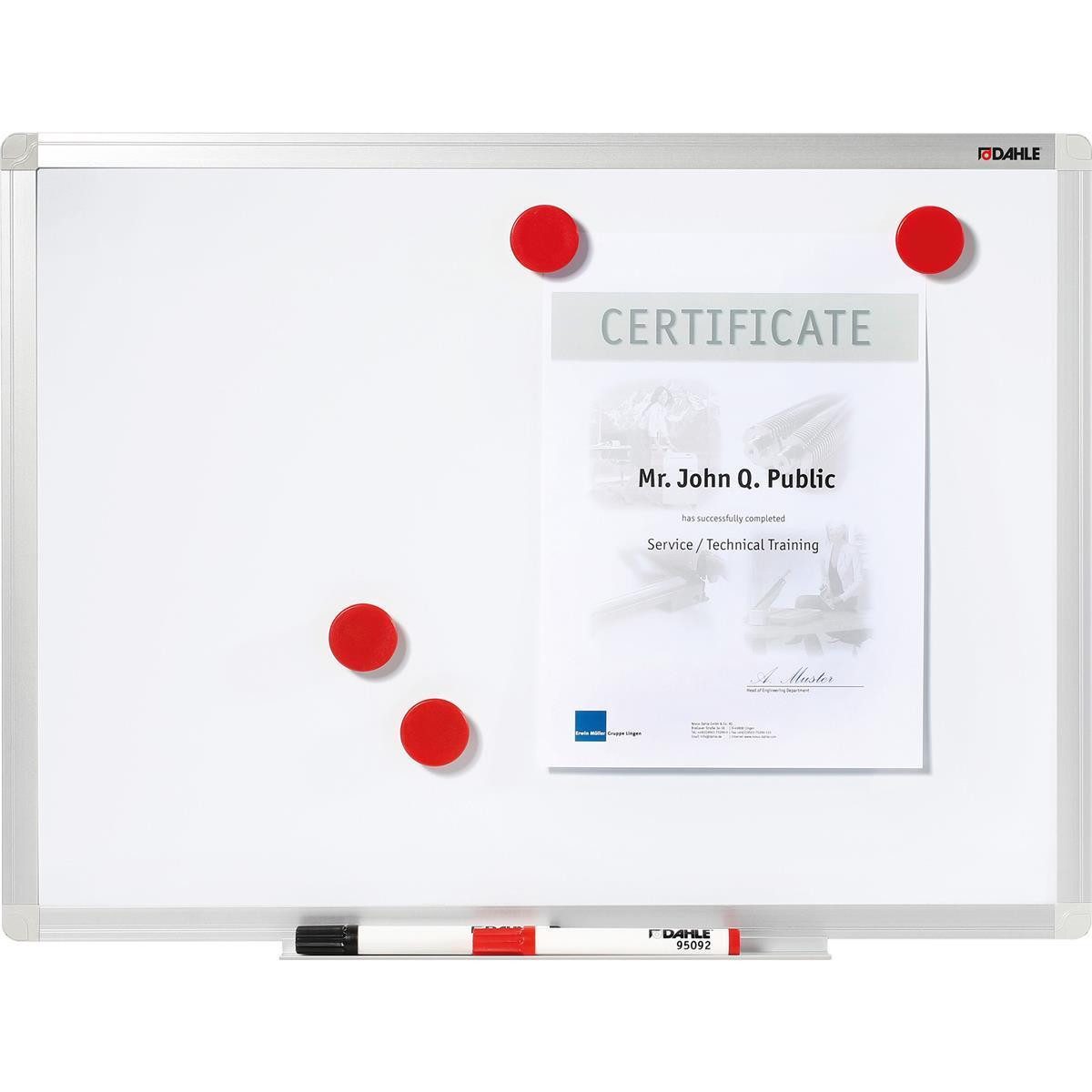 DAHLE Tafel Schreibtafel 60x90cm Alurahmen