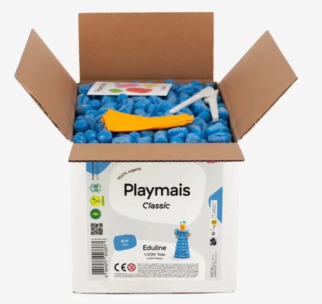 PlayMais Kreativset Bastel Kreativität Eduline Classic Refill 1000 blau blue ab 3 Jahren