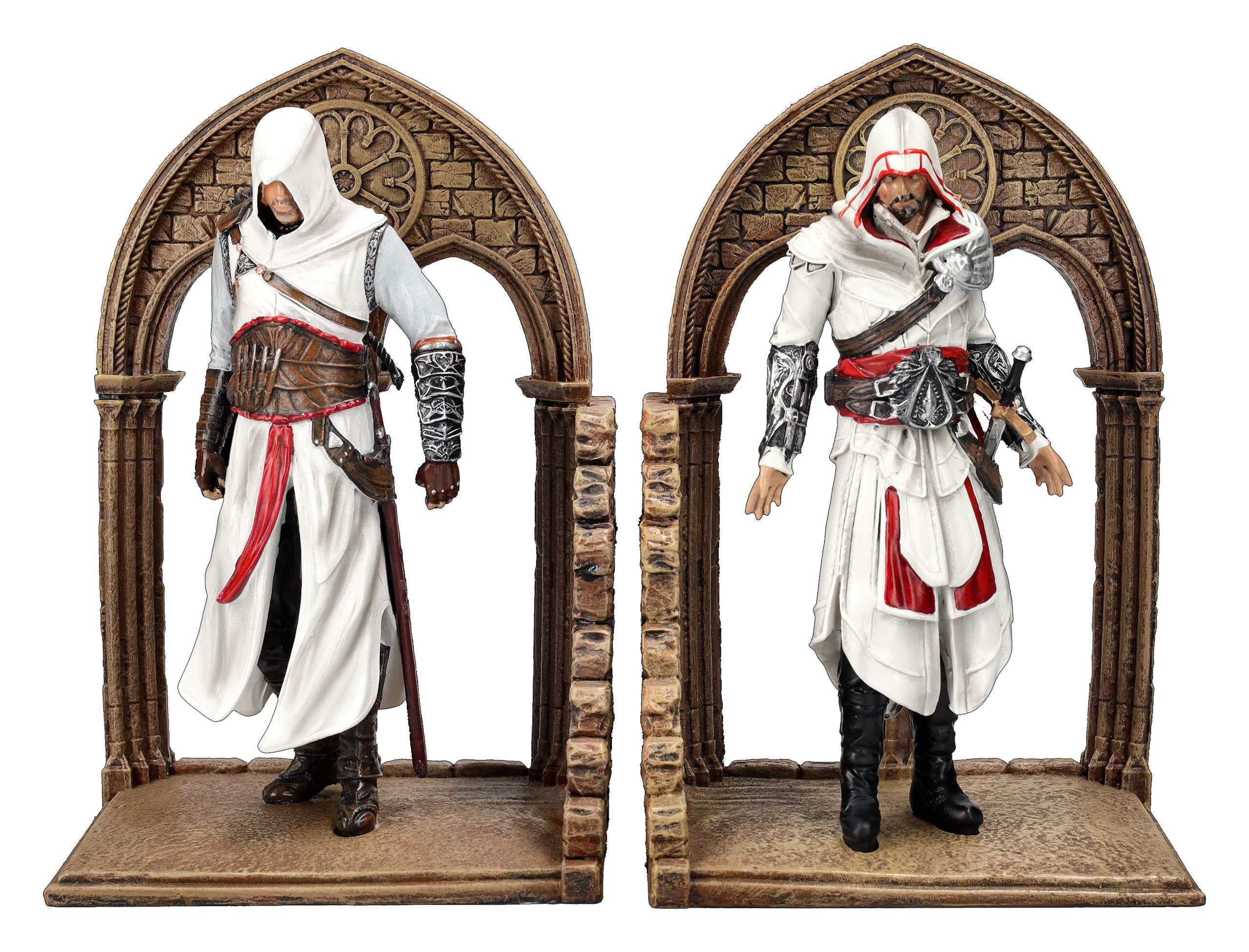 Figuren Shop GmbH Buchstütze Assassins Creed Buchstützen - Altair und Ezio - Figuren Gaming (2 St)