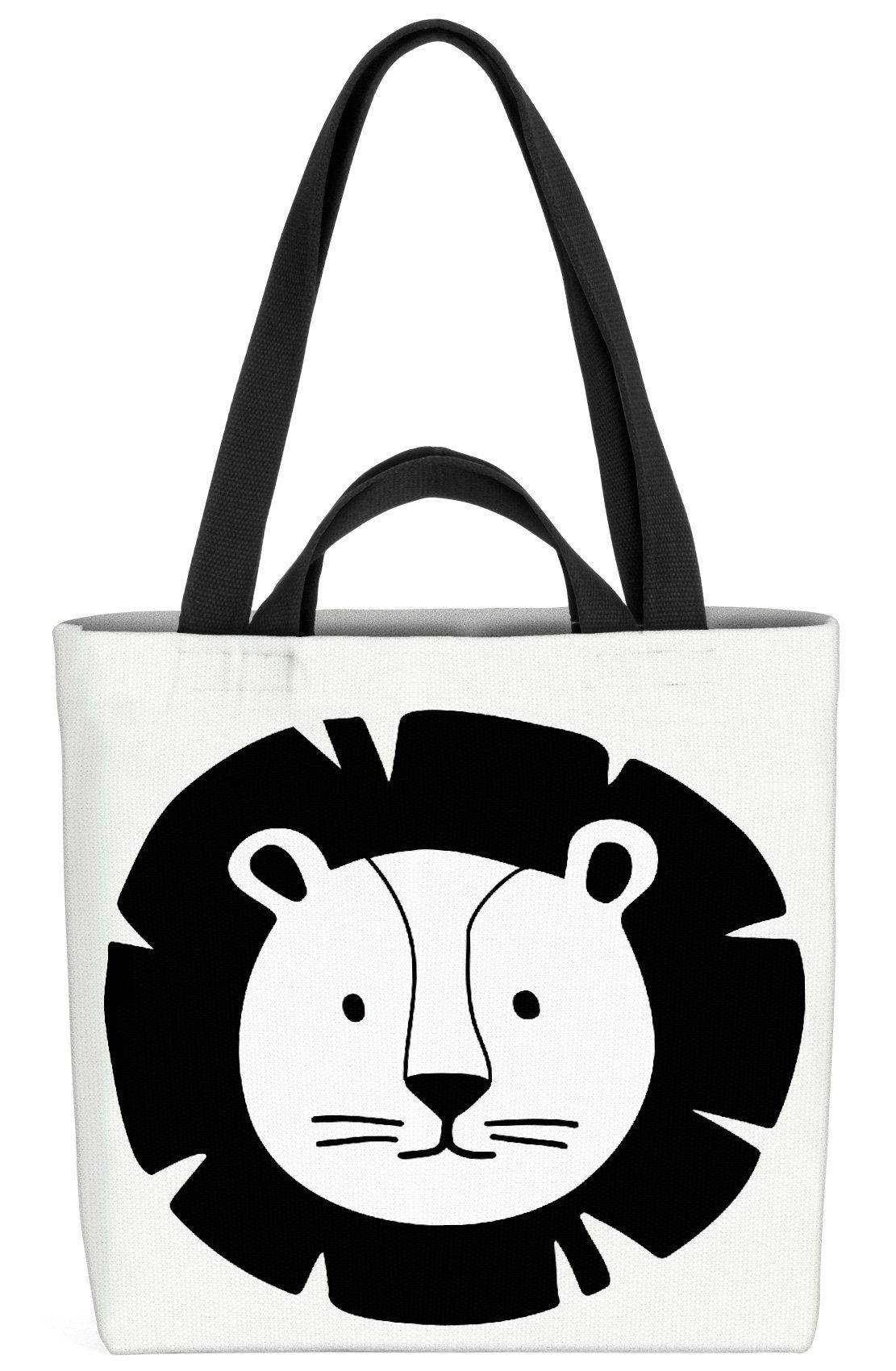 Henkeltasche Katze (1-tlg), Raubkatze Leopa Comic Raubtier Comic Wildnis Löwe Löwe VOID Raubtier