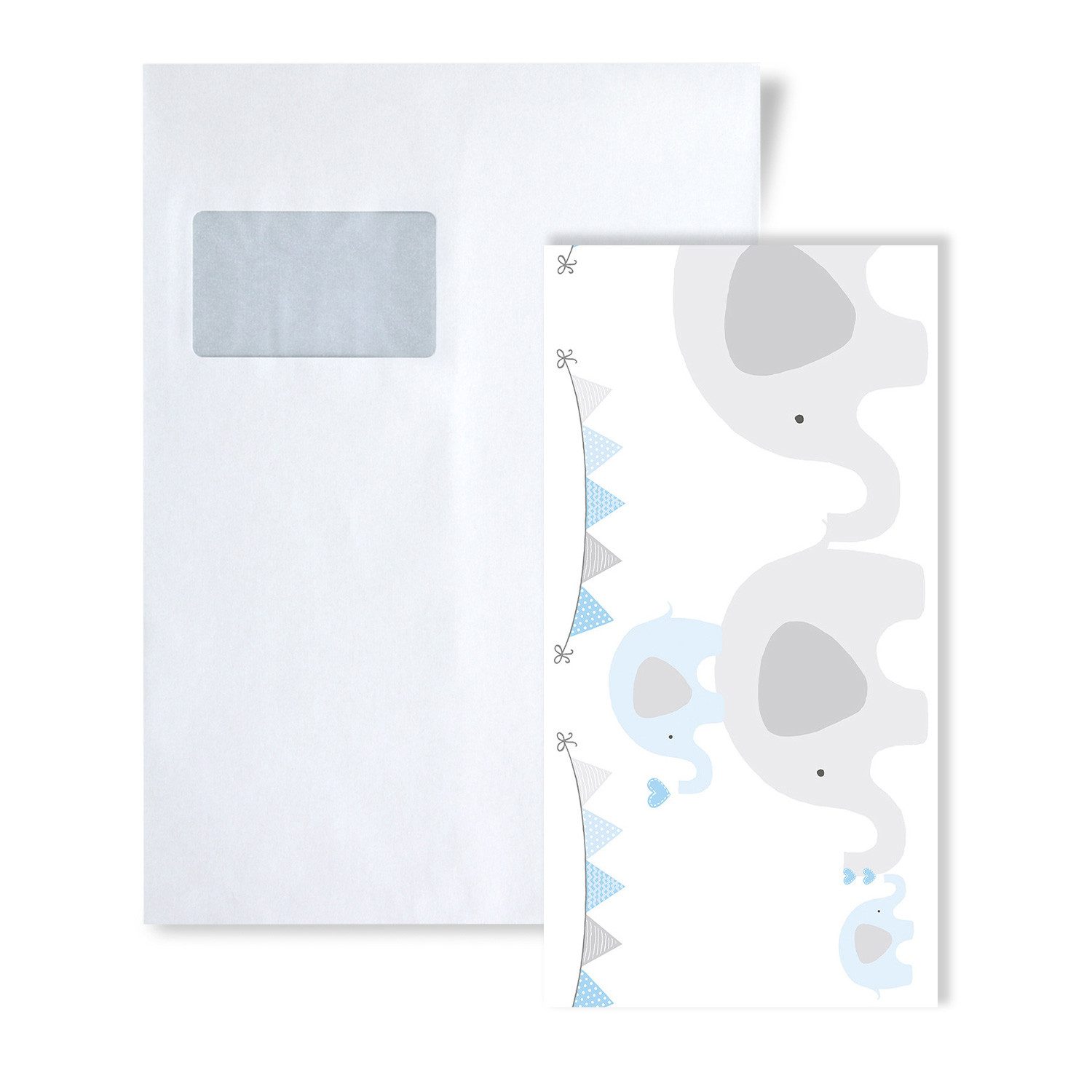 Profhome Bordüre 1 MUSTERSTÜCK S-403748-GU Länge ca. 29 cm MUSTER der Kindertapete, (1 Musterblatt, ca. A5-A4), blau