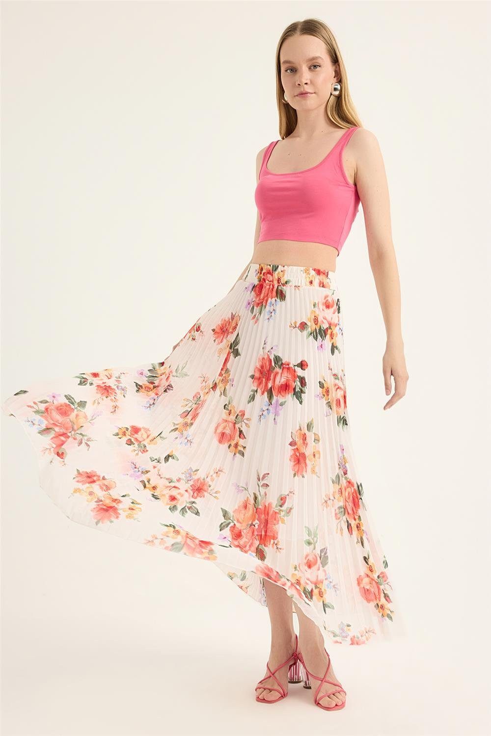 HomeStore Midirock Großes Blumenmuster Rock günstig online kaufen