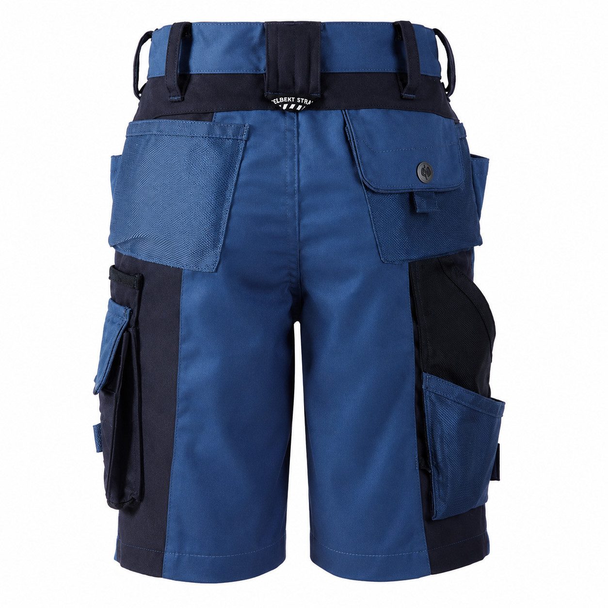 Engelbert Strauss Shorts Kinder Outdoor Shorts e.s.motion kobalt/pazifik mit vielen Taschen Robuste Kinder-Workwear, verstellbarer Elastikbund, 8 Funktionstaschen