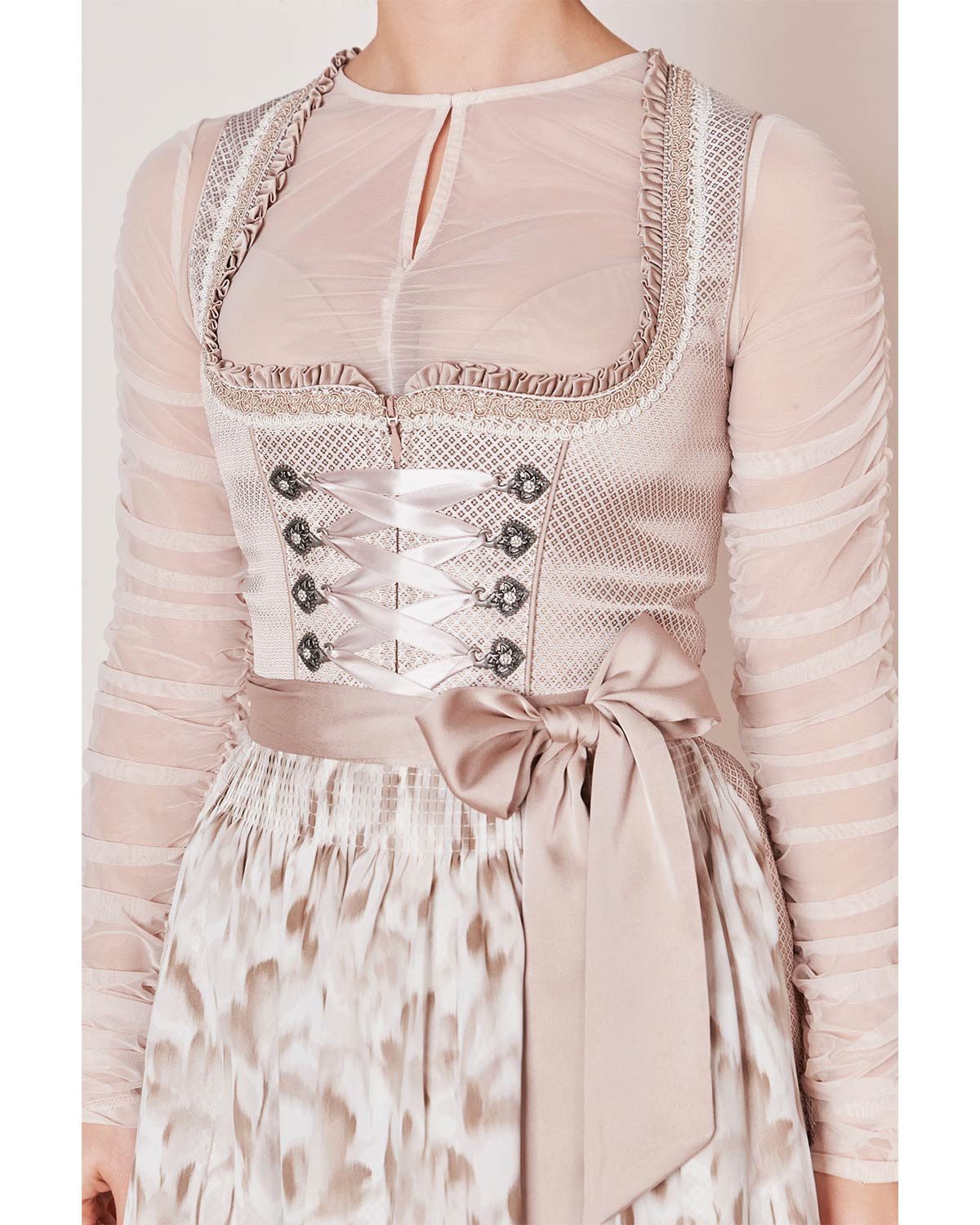 Krüger Madl Dirndl Dirndl 'Nemi' 416367, Natur 50cm