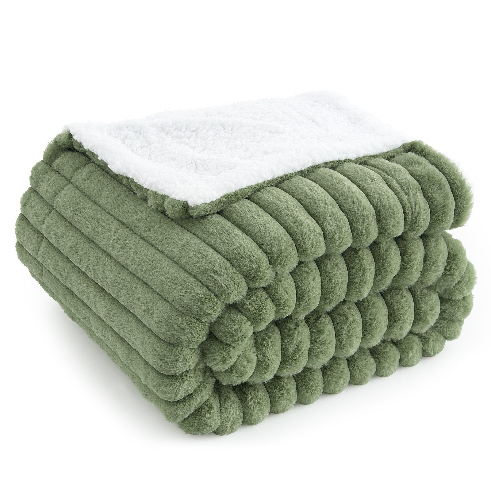 Wohndecke Kuscheldecke 150x200 weiß, Fleecedecke weich, günstig online kaufen