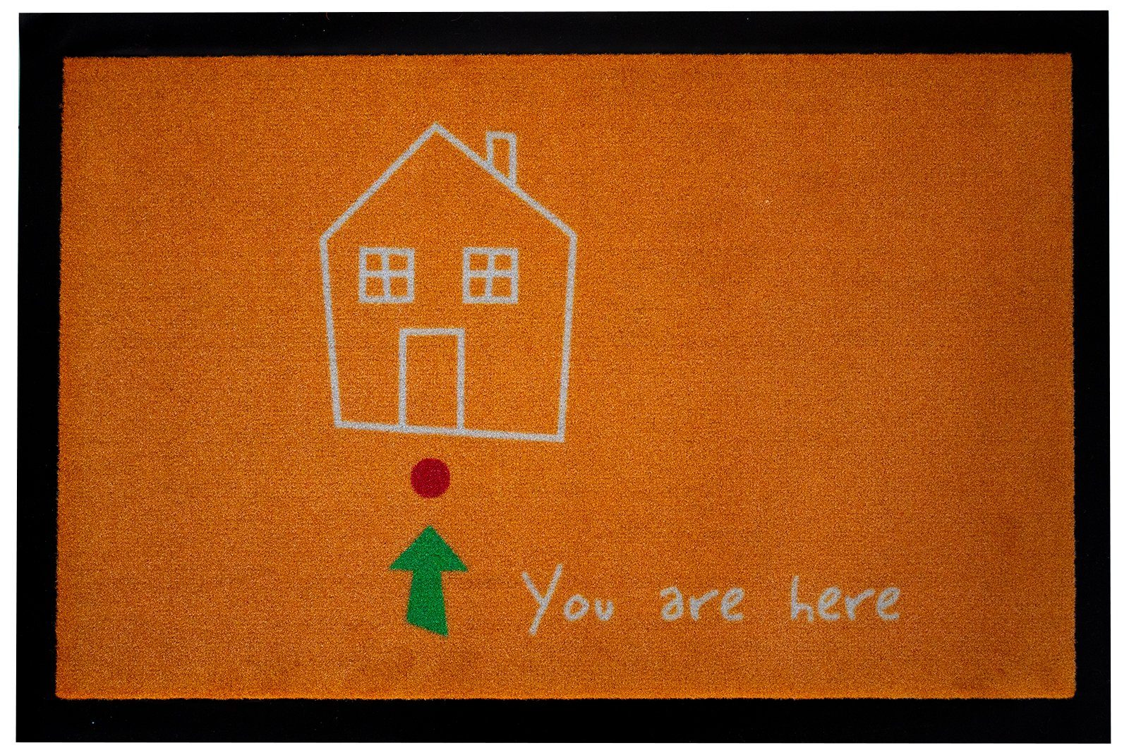 Fußmatte You are Here Orange 60 x 40 cm, Mr. Ghorbani, Rechteckig, Höhe: 3 mm