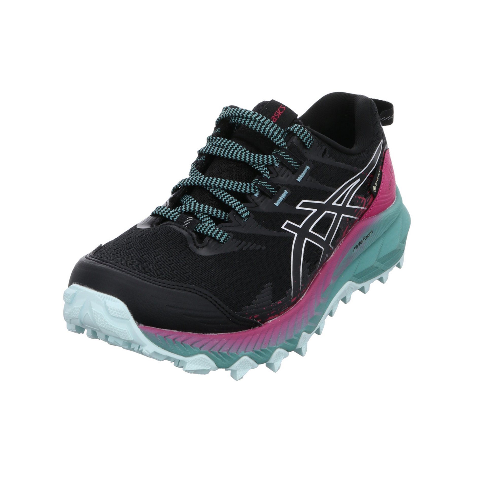 Asics Gel Trabuco 10 GTX Trailrunner Sneaker Synthetikkombination BLACK/SOOTHING SEA