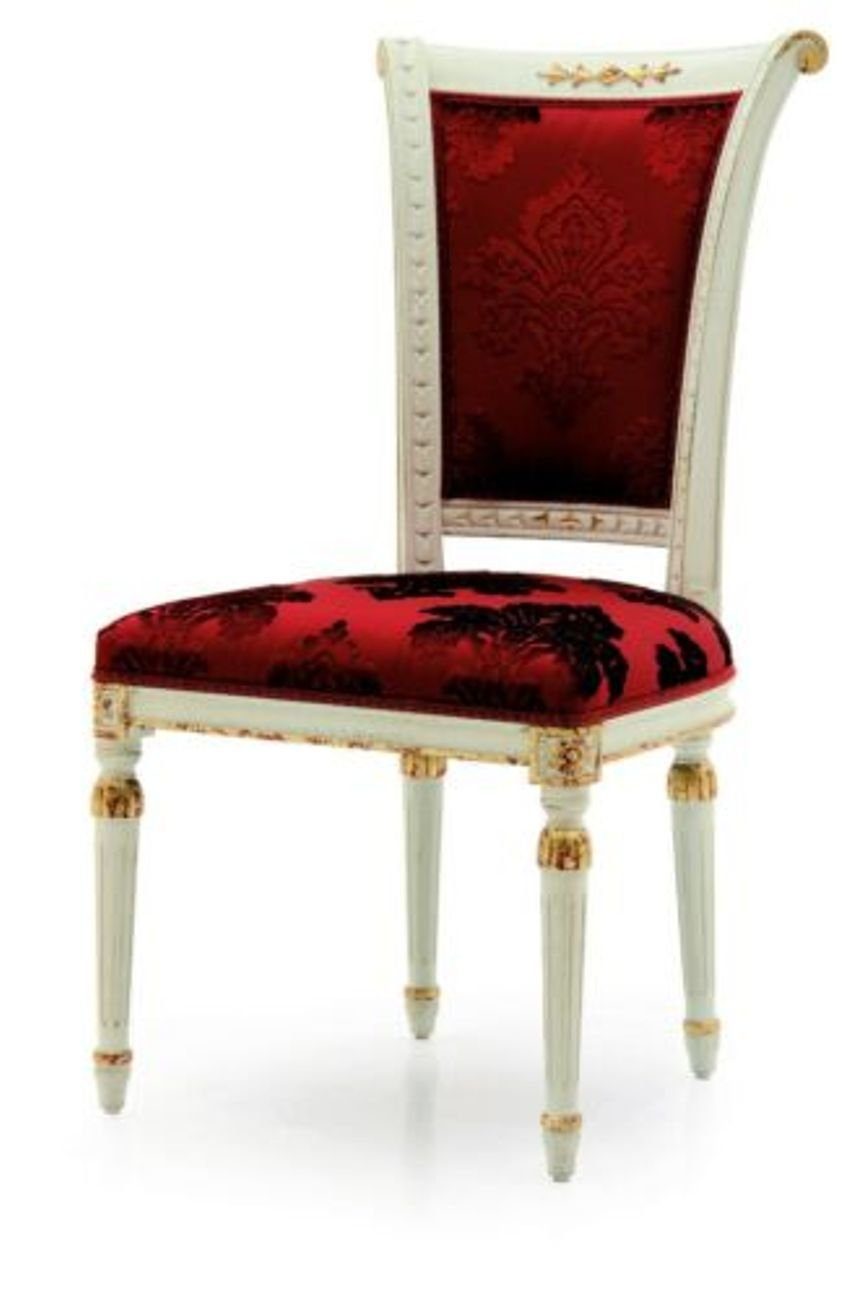Rot Designer Weiß Luxus ohne Esszimmerstuhl, Armlehne Stuhl JVmoebel Esszimmer Sessel Stuhl