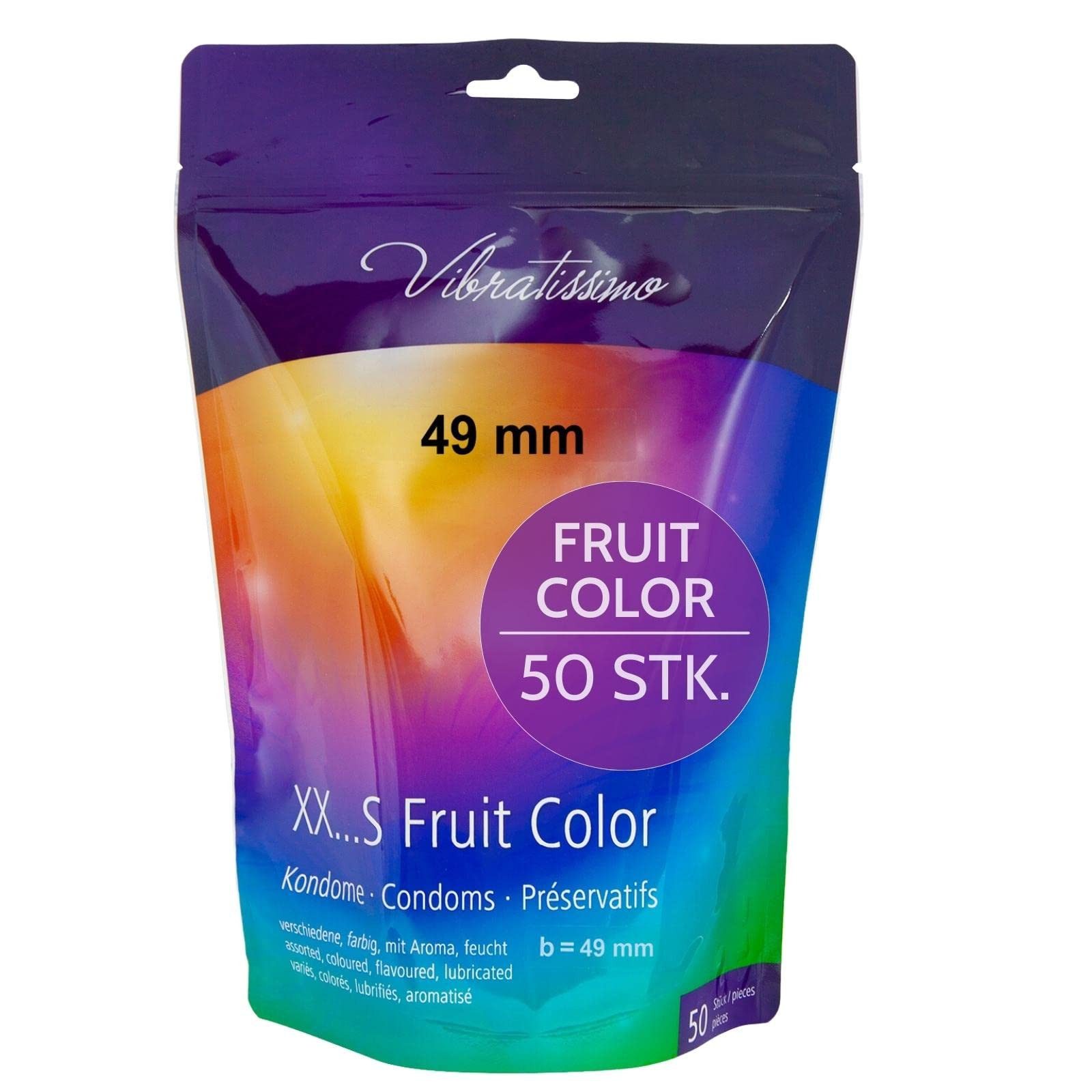 Vibratissimo Kondome Vibratissimo Fruit Color Packung