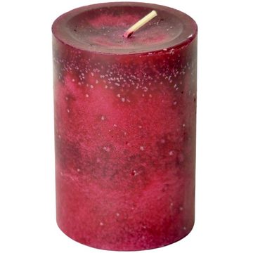 DekoTown Stumpenkerze Kerzen Set 'Valentin' Softgrün, Olive und Altrot 9x6cm, 3 St.