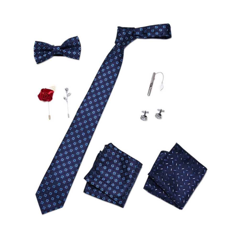 RWEUOQ Krawatte Krawatte mit Einstecktuch Set günstig online kaufen