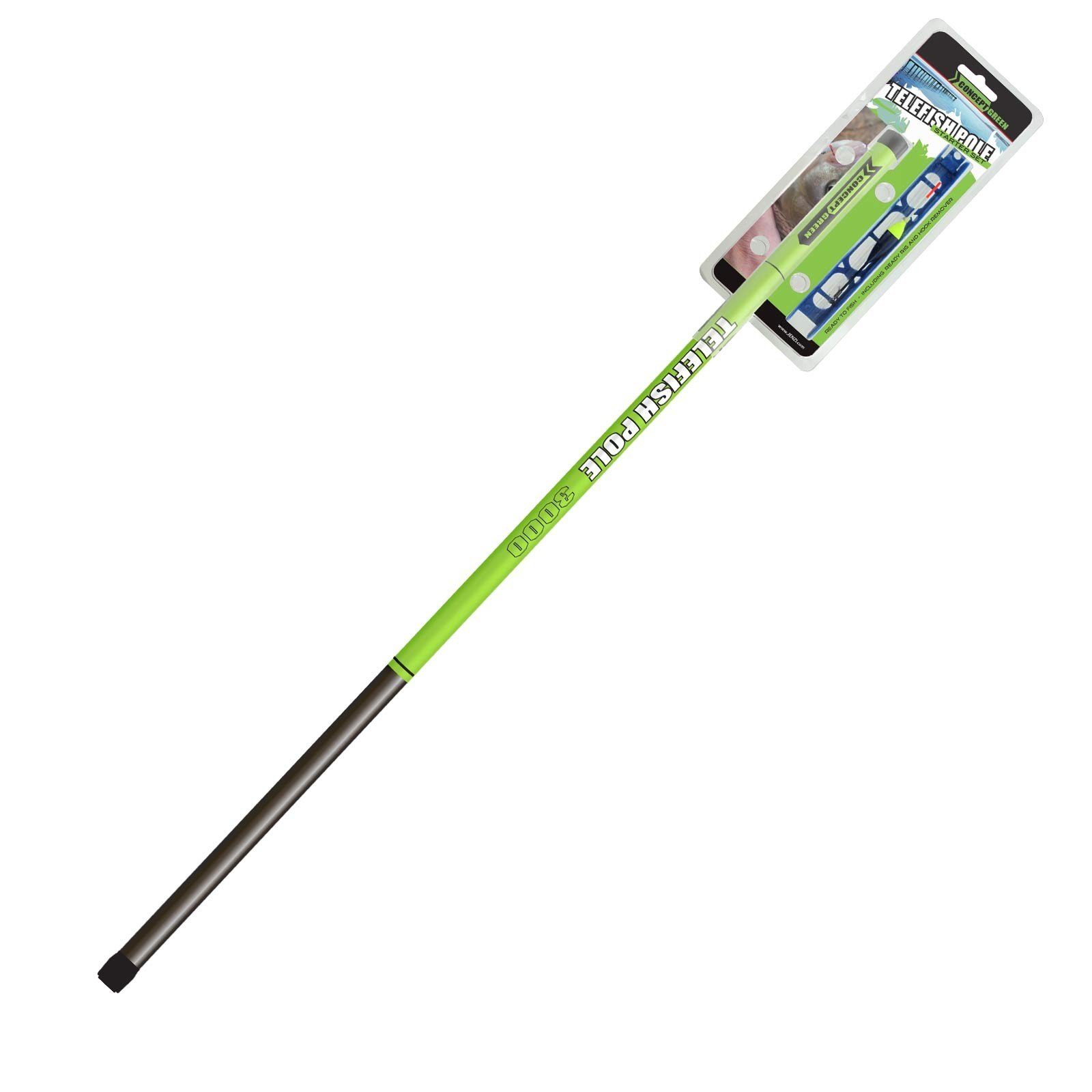 Jenzi Spinnrute, Jenzi Stippruten-Combo Green Concept 2,85m Angelcombo