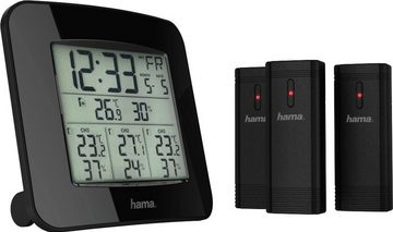 Hama Wetterstation "EWS-Trio", mit drei Sensoren, Schwarz Mit 3 Sensoren Wetterstation
