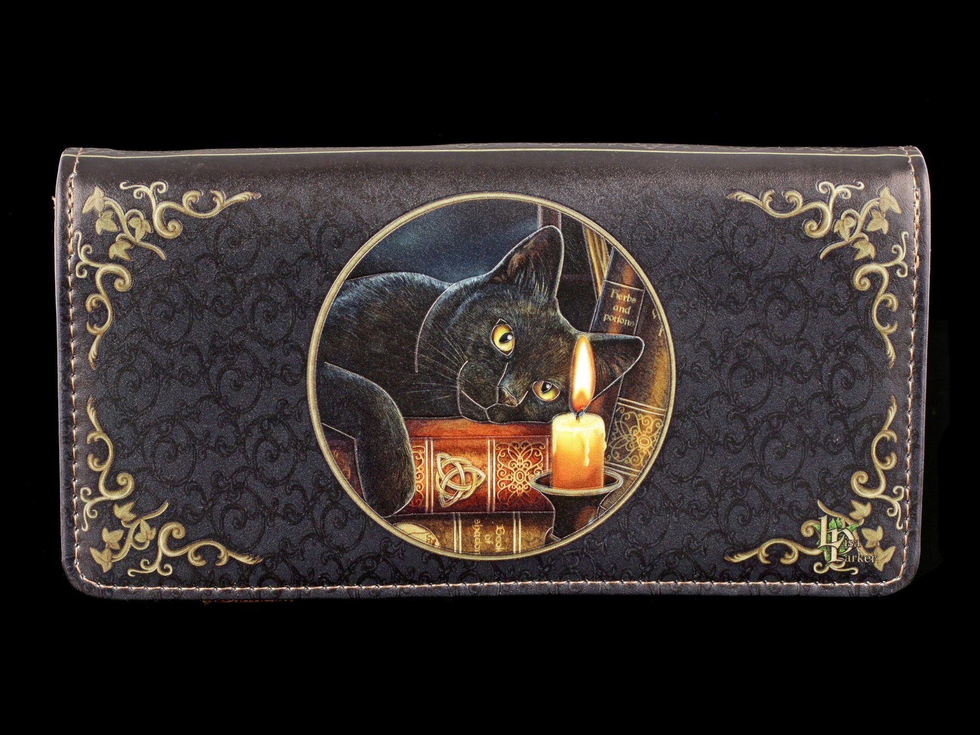 Figuren Shop GmbH Geldbörse Geldbörse mit Katze - Witching Hour - geprägt - Fantasy