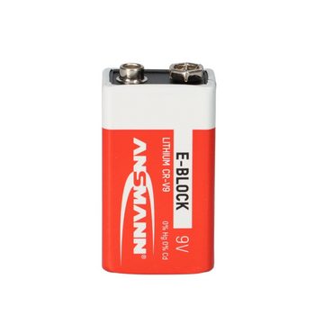 ANSMANN AG 5x Ansmann Rauchmelder Batterie Extreme Lithium 9V Block Batterie