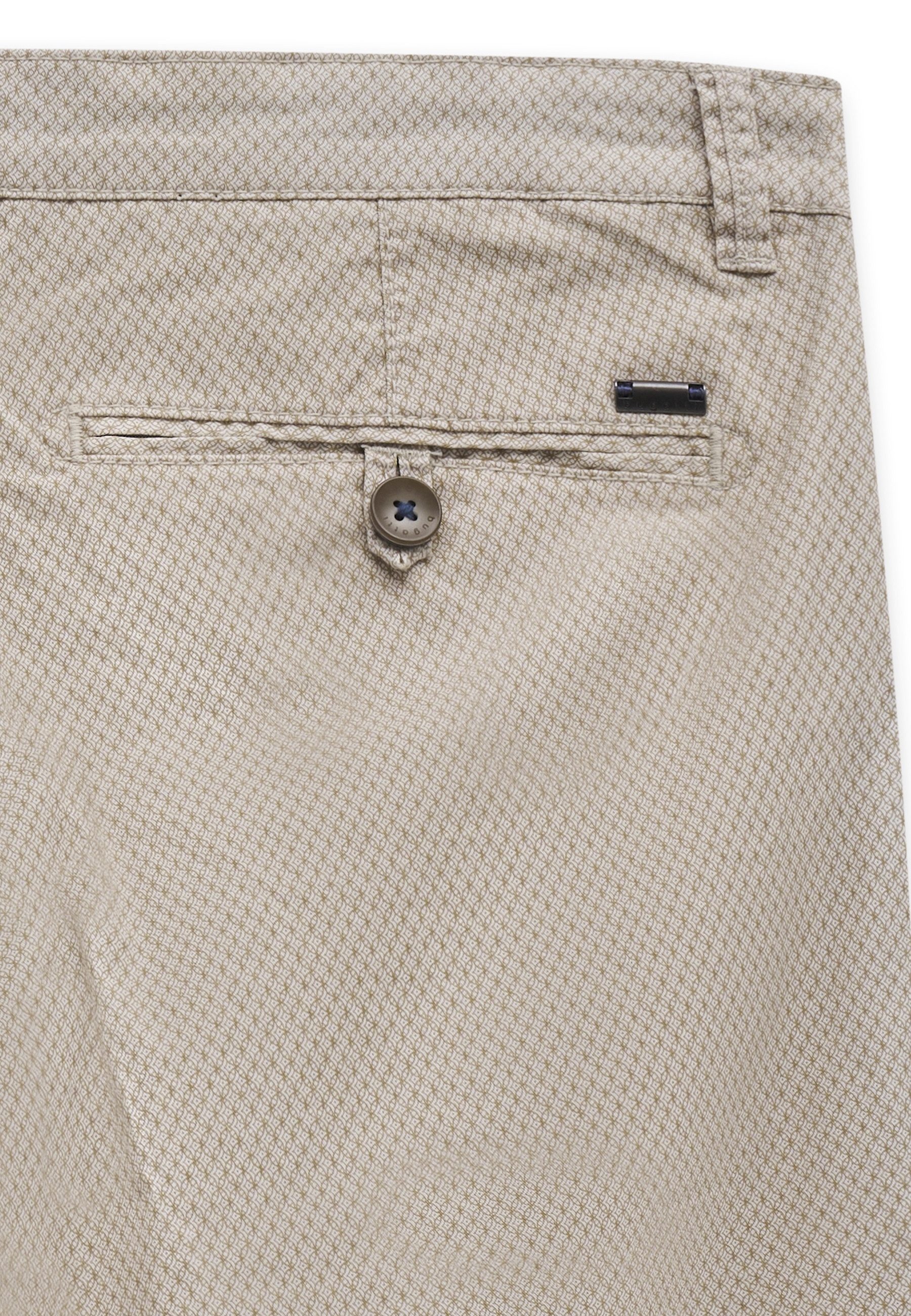 bugatti Chinoshorts Feines Allover-Muster mit hoher Flexibilität