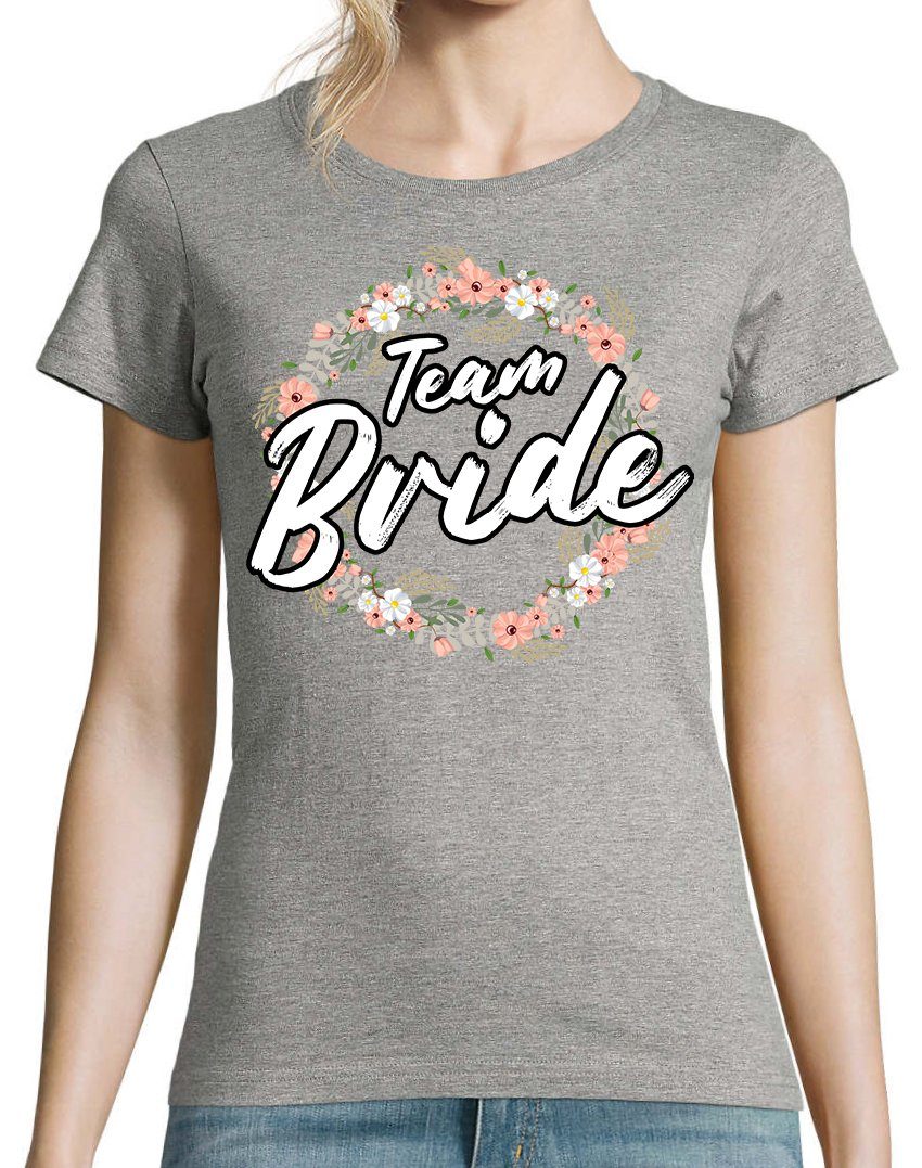 Youth Designz T-Shirt Team Bride Damen Shirt mit lustigem Hochzeit Frontaufdruck