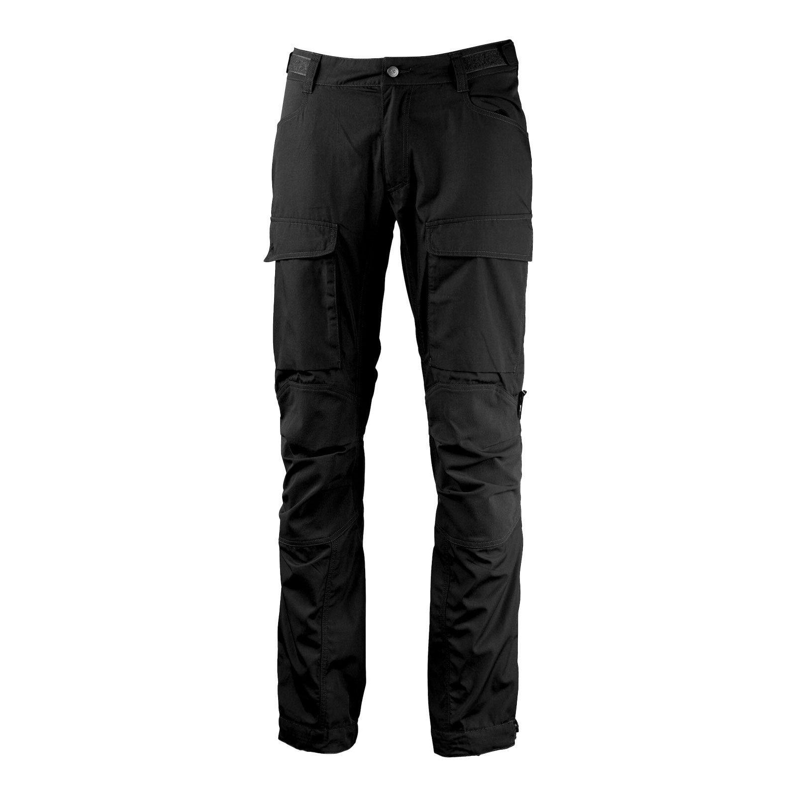 mit Authentic Trekkinghose Lundhags 900 black Stretch-Hybrid II Belüftungsschlitz