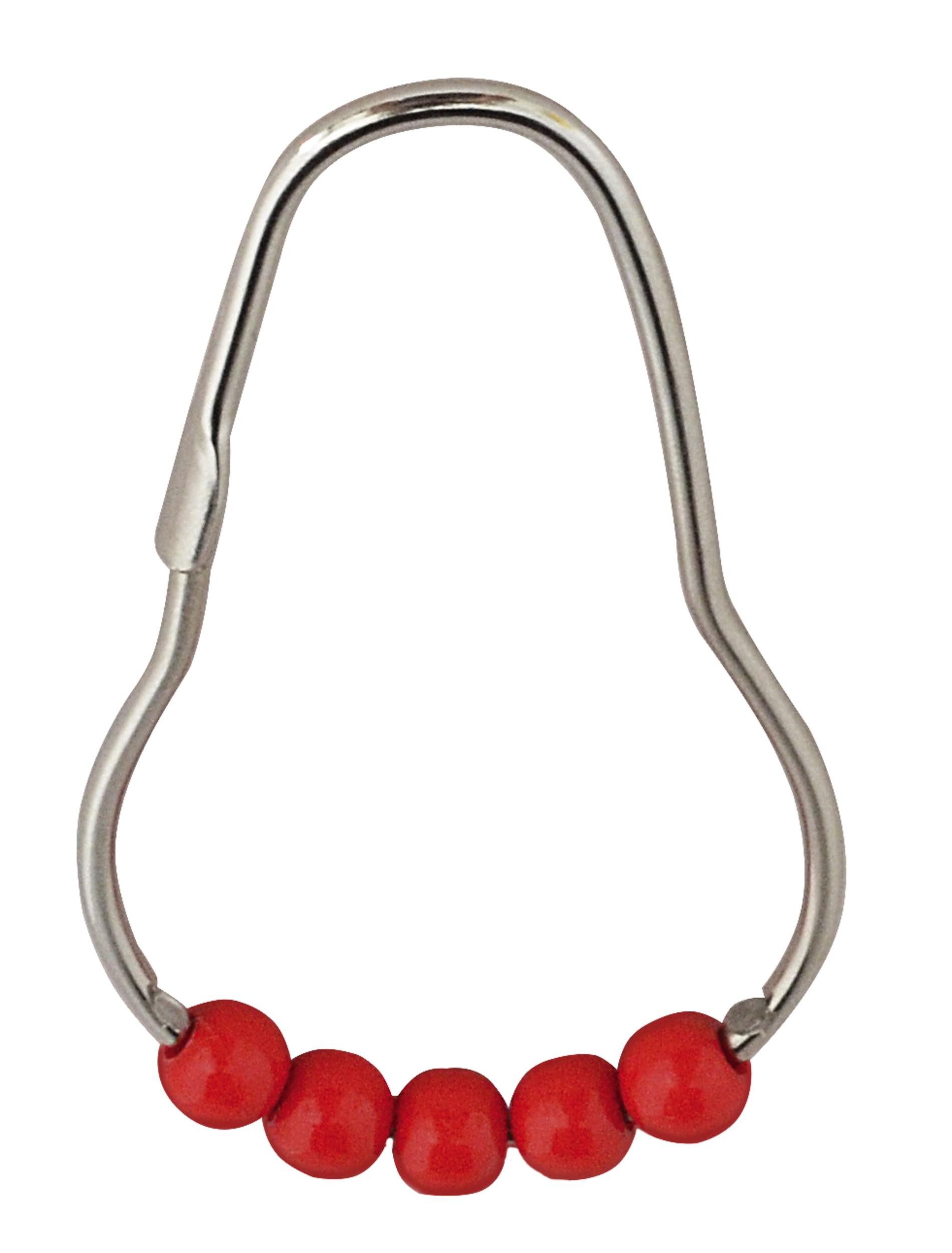 Ridder Duschvorhangringe Villach Chrom-rot günstig online kaufen