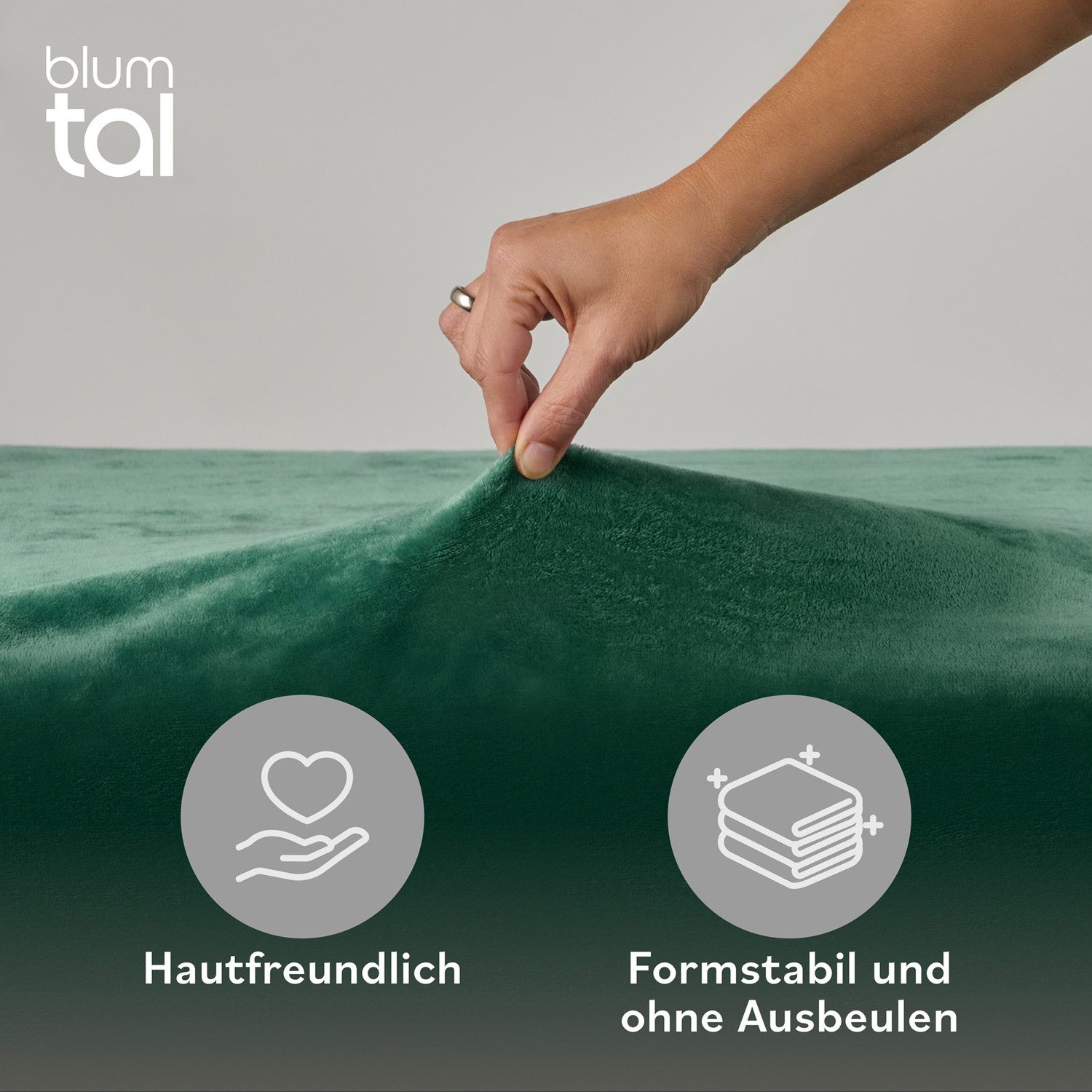 Blumtal Spannbettlaken Spannbettlaken Cashmere Touch - Oeko-TEX zert. Bettlaken, Winter - Plüsch Spannbettlaken aus Mikrofaser
