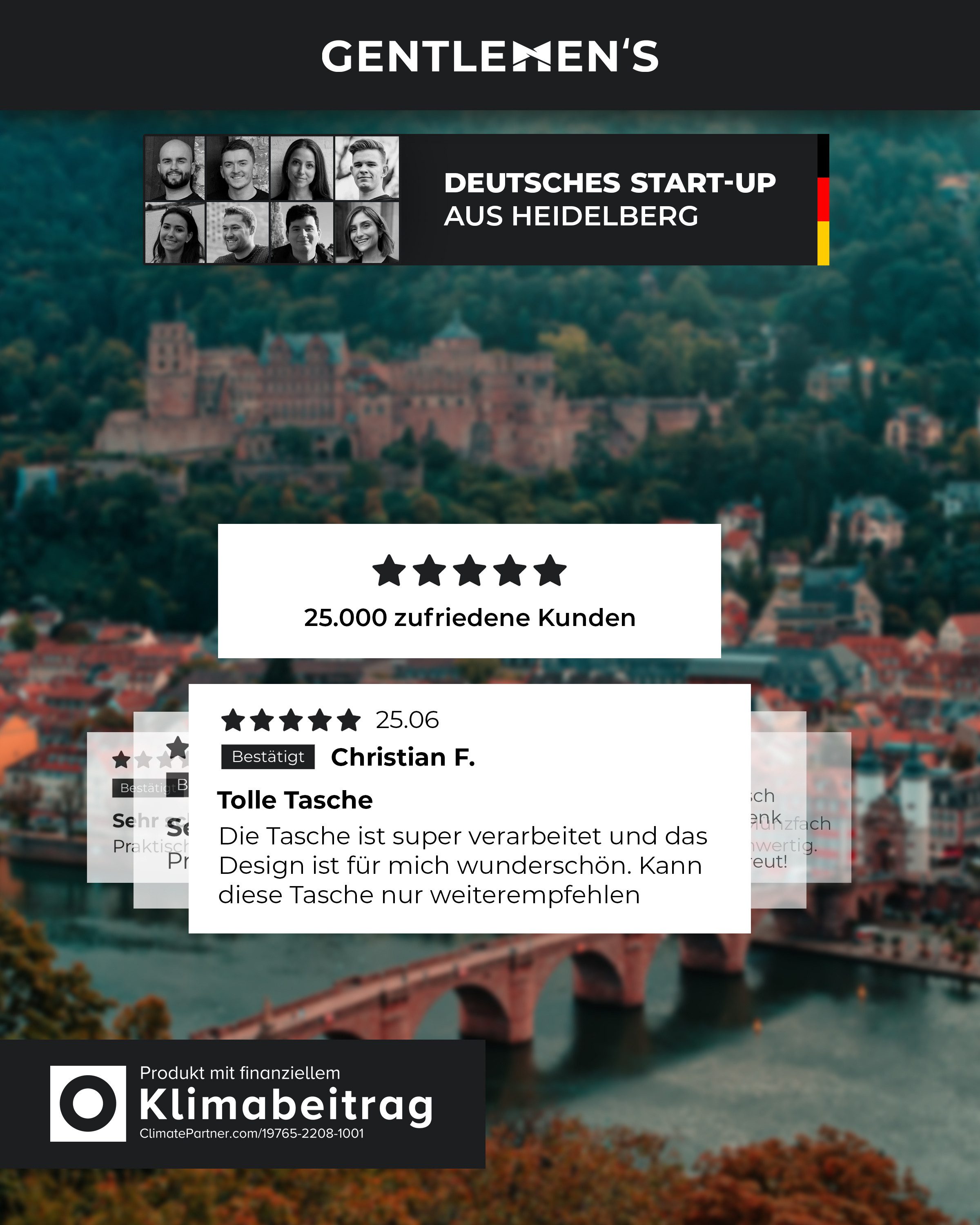 Gentlemen's Weekender - Kunstleder Reisetasche mit separatem Schuhfach, Sporttasche für jeden Anlass - vegan mit Schultergurt und Trackerfach