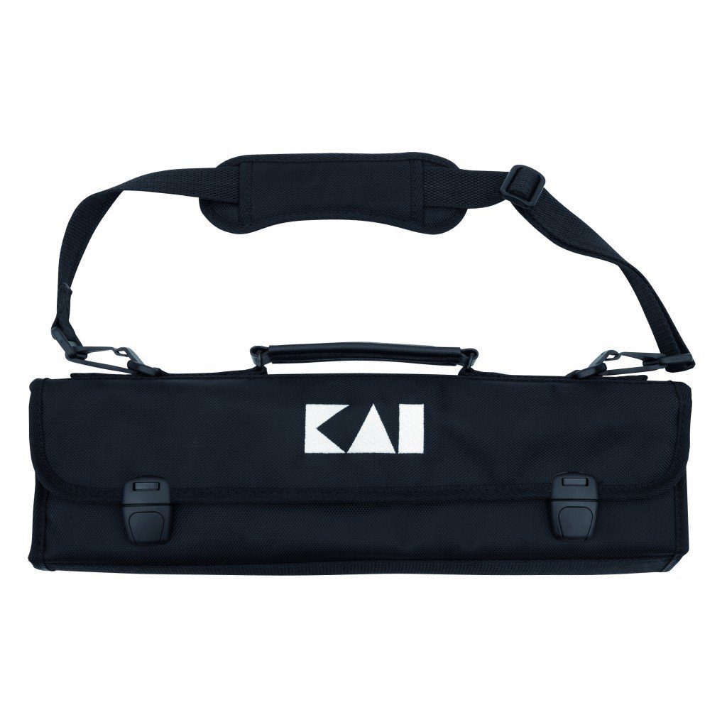 KAI Messer-Set Wasabi Black JAPAN Set: 6 Messer + Messertasche (Spar-Set, 6-tlg)