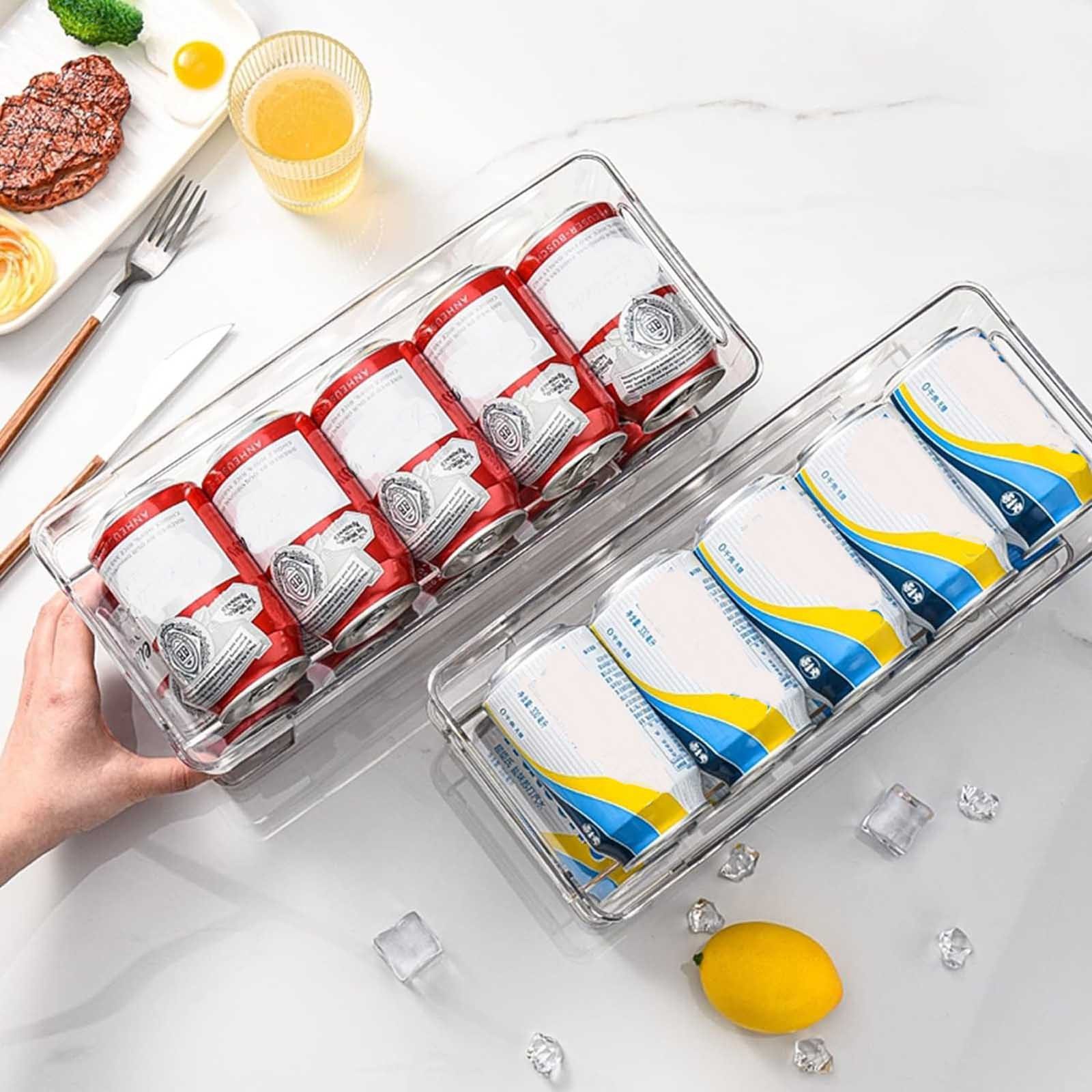 VOSSBACH Aufbewahrungsbox Kühlschrank Dosen Organizer Dosenspender Dosenhalter Getränkehalter (1 St), für 250ml/330ml Getränkedosen