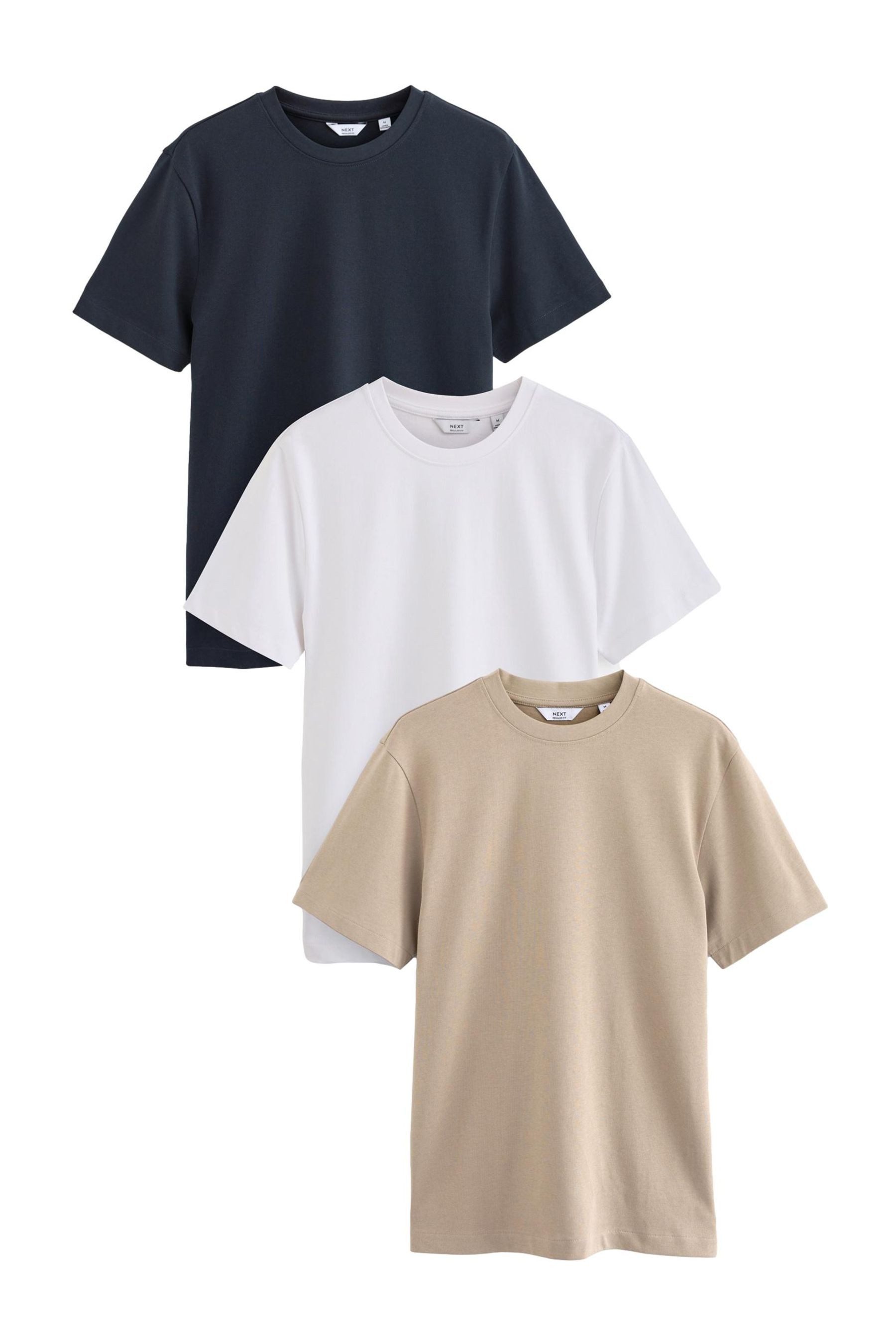 T-Shirt Schwere T-Shirts im Relaxed Fit, 3er Pack