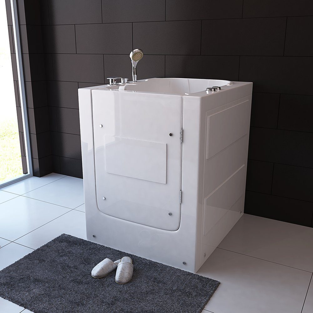 HOME DELUXE Badewanne Seniorenbadewanne VITAL - L sitzend Rechts