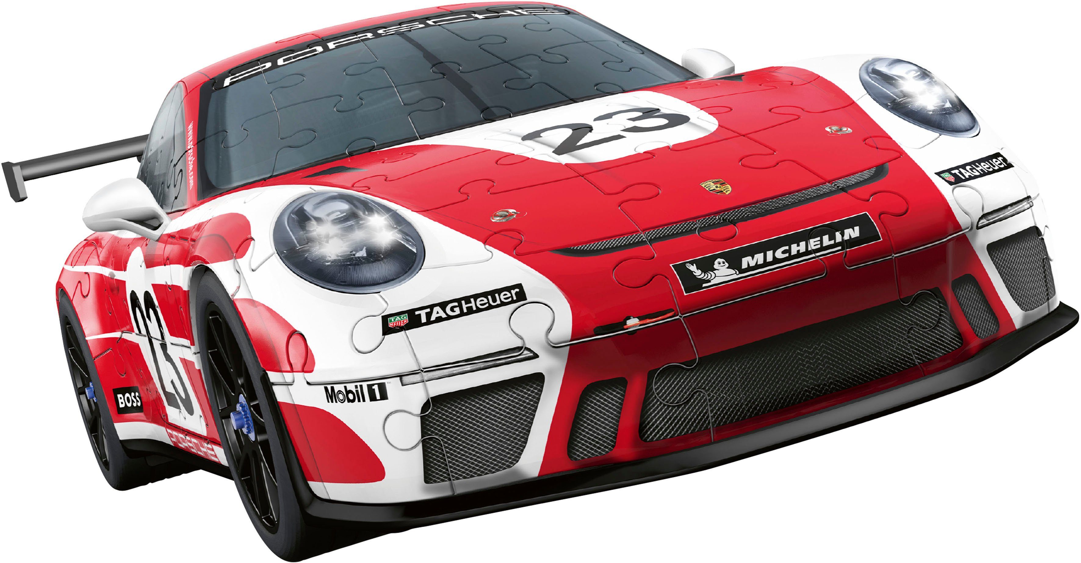 Ravensburger 3D-Puzzle Porsche 911 GT3 Cup 108 Puzzleteile, Europe; FSC®- Made schützt in Design, - Salzburg weltweit Wald