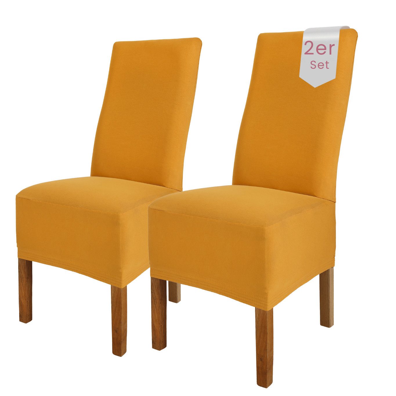 sh SCHEFFLER-HOME LIVE HOMESTYLE Stuhlhusse Moderner Stuhlbezug "Emma" aus elastischer Baumwolle Cottina, abnehmbarer & waschbarer Spannbezug für Stühle
