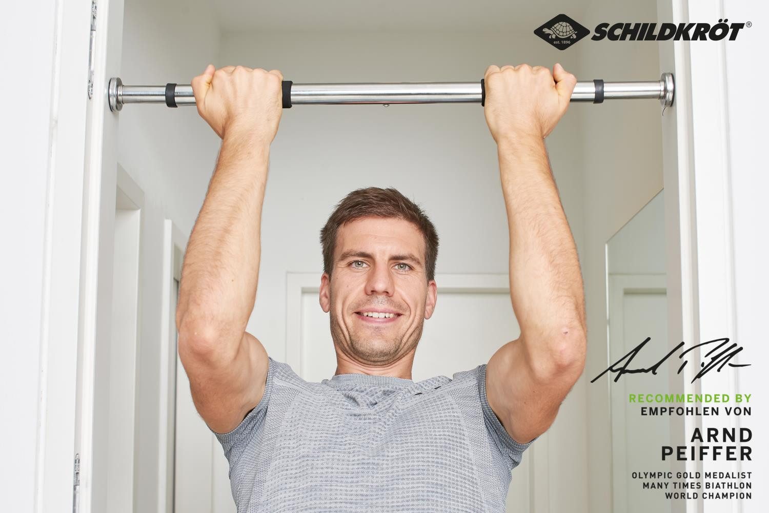 Schildkröt Rückentrainer Türreck- / Klimmzugstange, Klimmzug Heimtrainingsgerät Rückentrainer Trainingsgerät Heimtraining