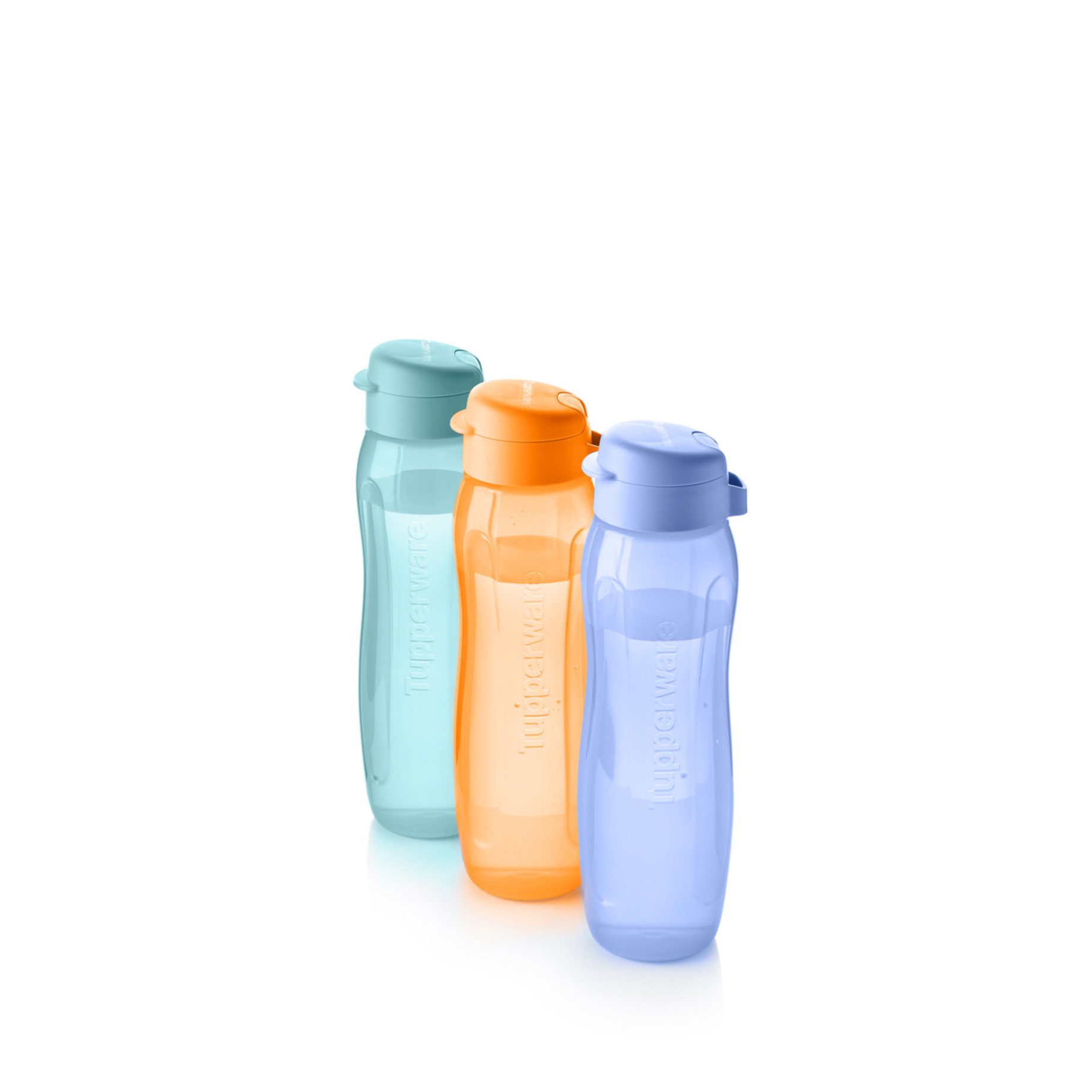 Tupperware EcoEasy Trinkflasche 750 Ml – Dreieckige Form In Orange, Auslaufsicher, Für Wasser & Saft, Neu & OVP