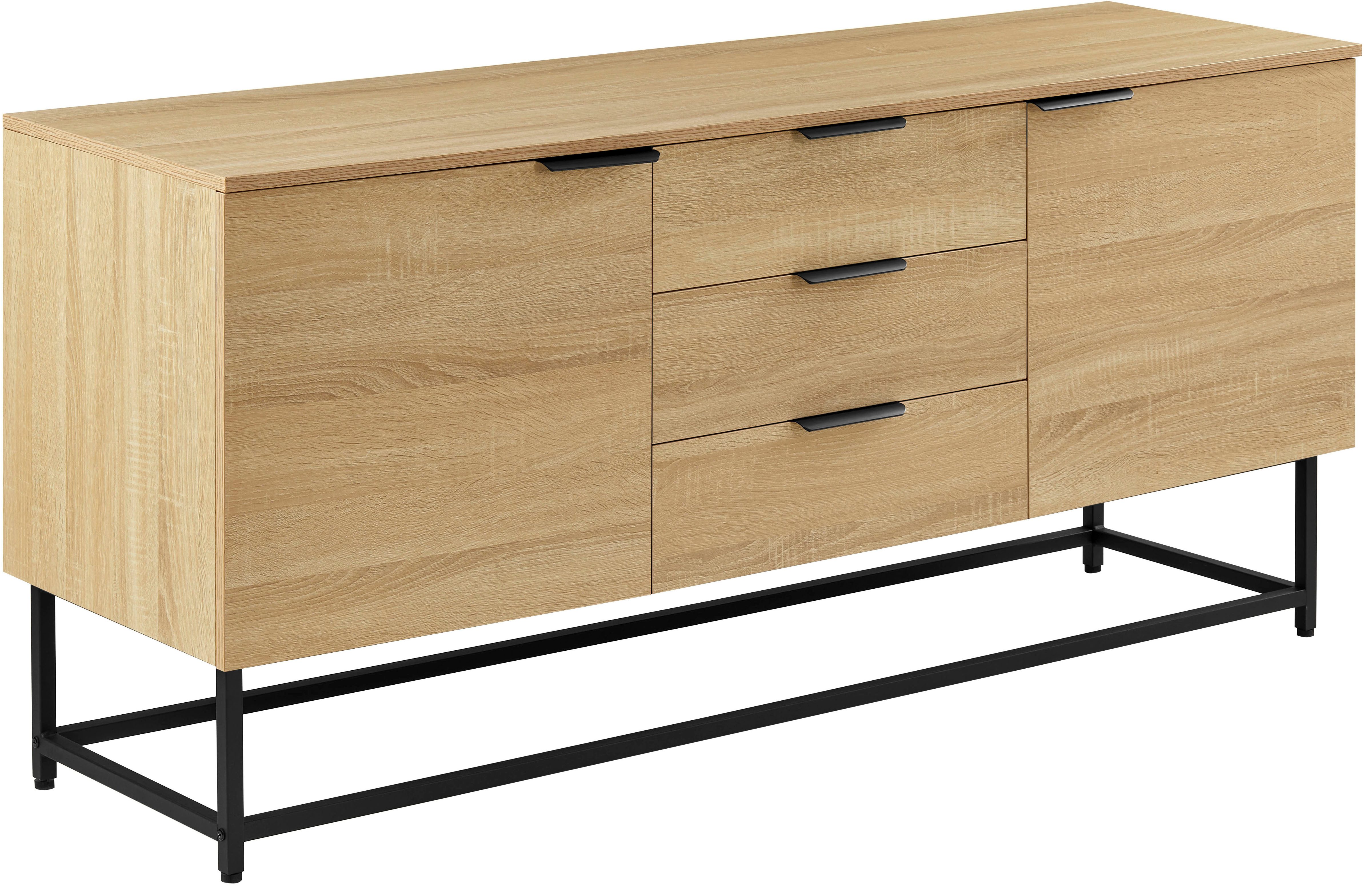 OTTO home Sideboard Tayler, pflegeleichte Melaminoberfläche, Metallgestell, Breite 160 cm. Reduzierter Preis € 229,99. Unverbindliche Preisempfehlung € 429,99