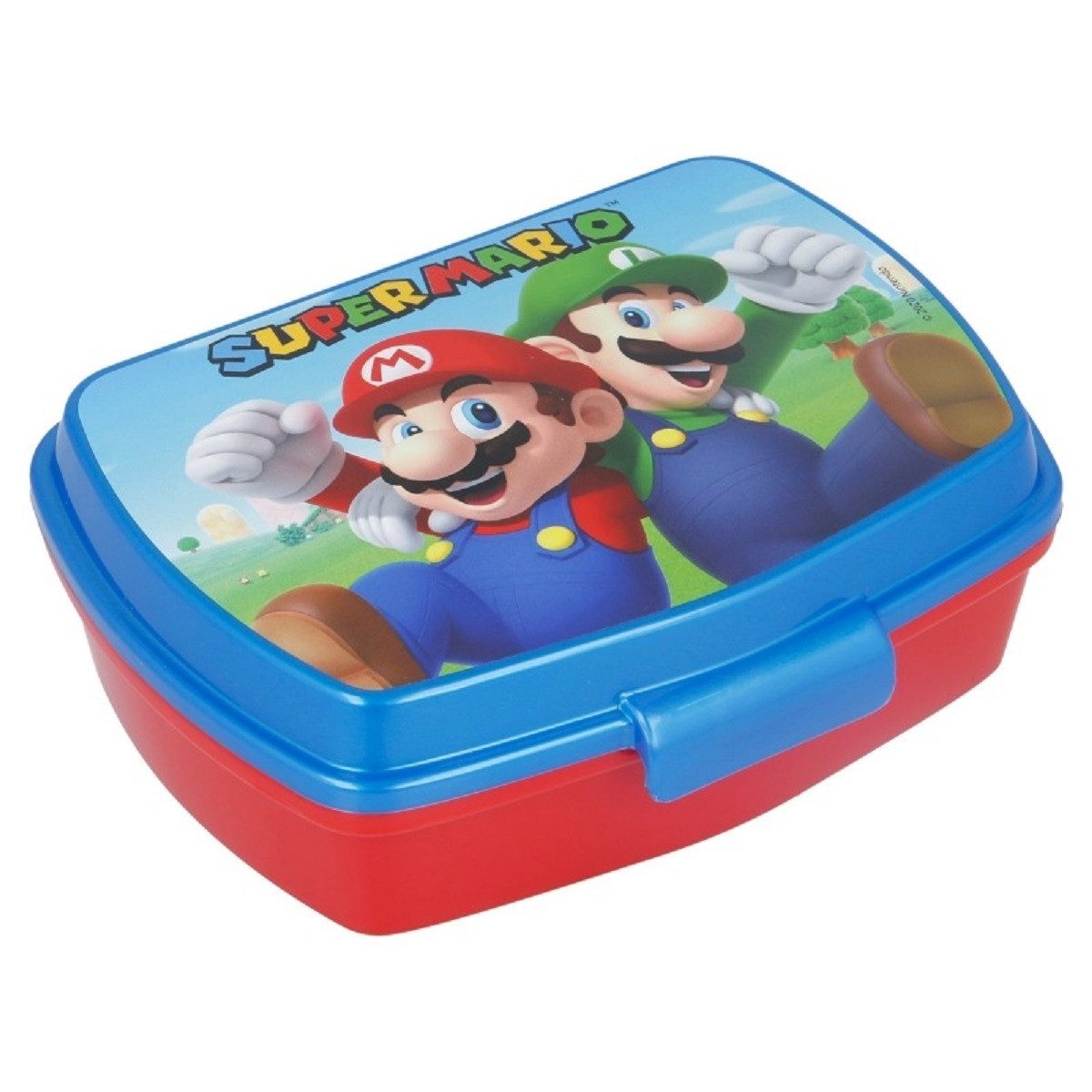 Stor Lunchbox Super Mario Kinder Brotdose – Lunchbox Pausenbox Schulbrotbox, (1x Dose), Brotzeitdose