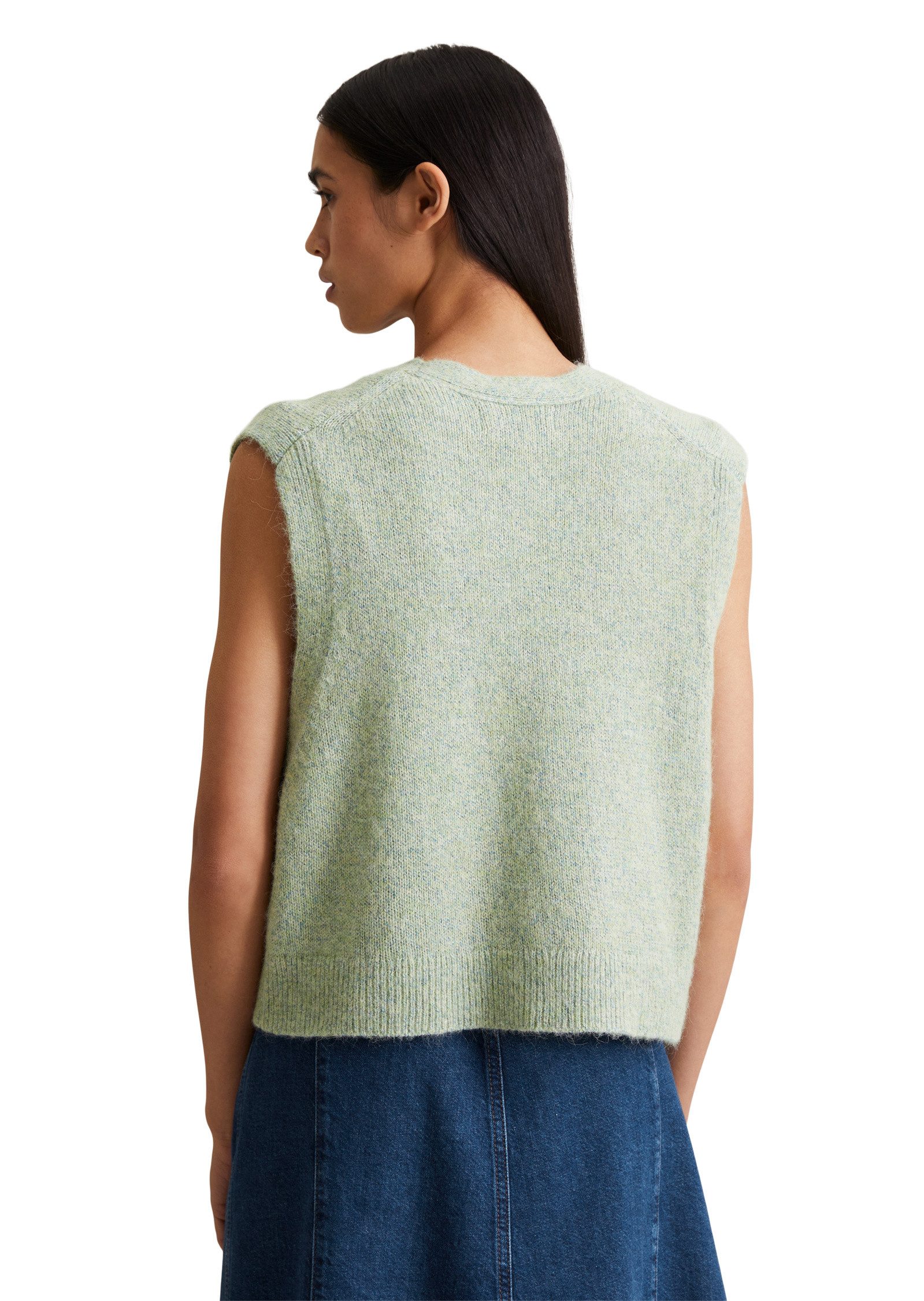 Marc O'Polo DENIM Strickweste aus Baumwoll-Multicolor-Garn
