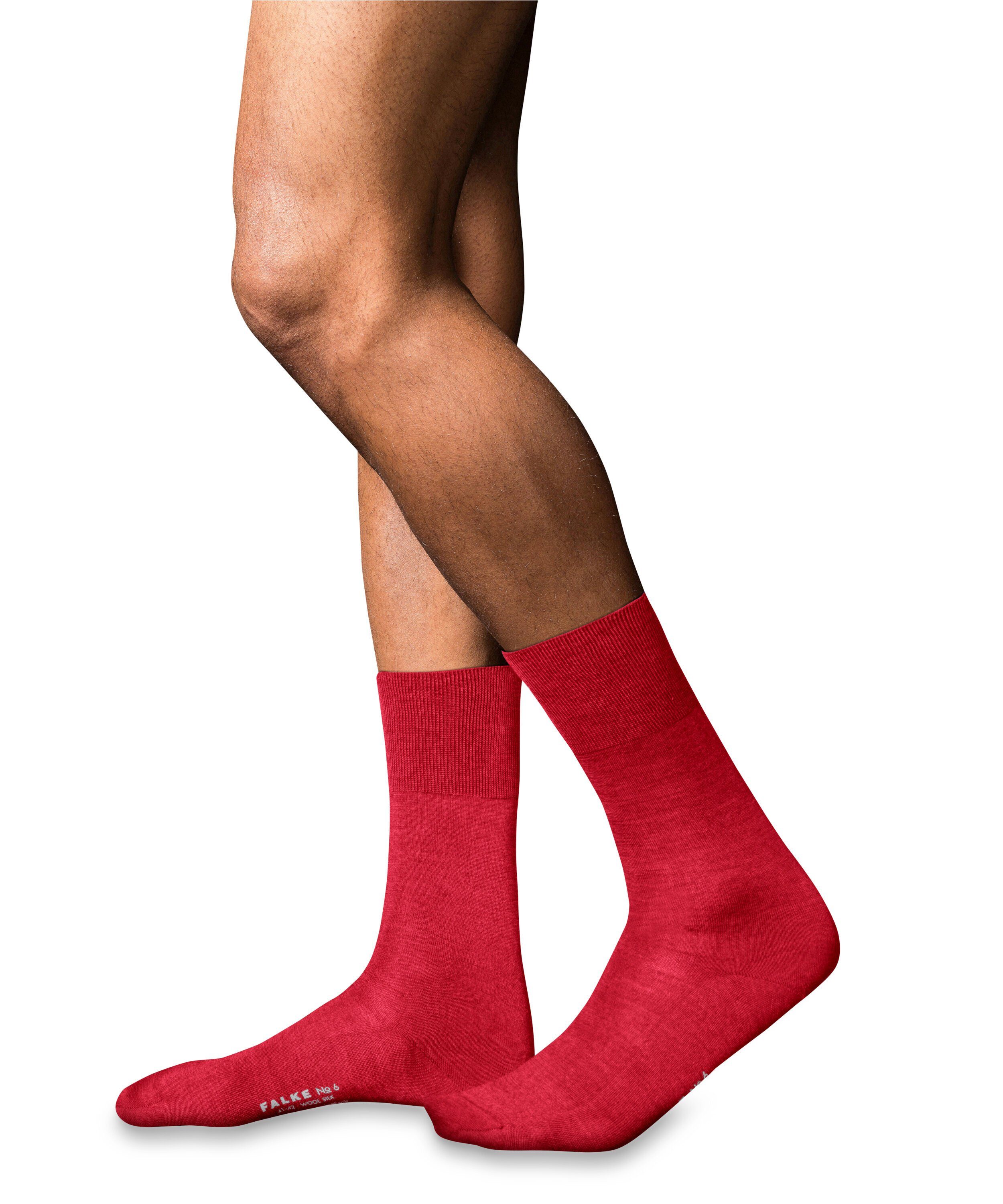 Finest Silk 6 Merino & cardinal (8156) No. FALKE Socken (1-Paar)