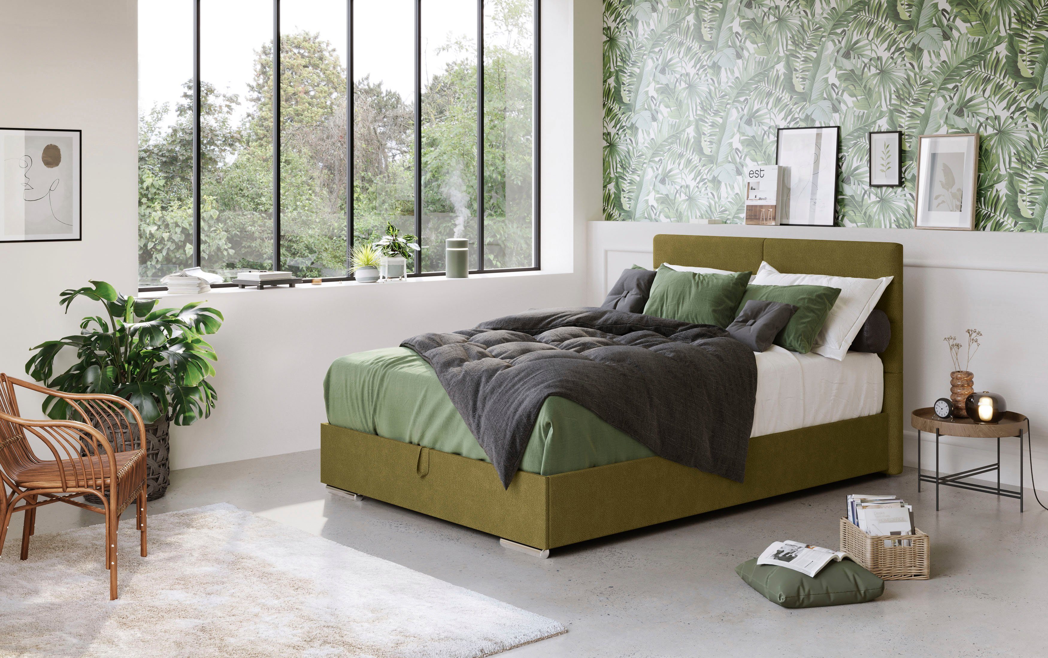 COTTA Boxbett Tom mit Bettkasten, Topper und Zierkissen, Bestseller, Unser Dauertiefpreis