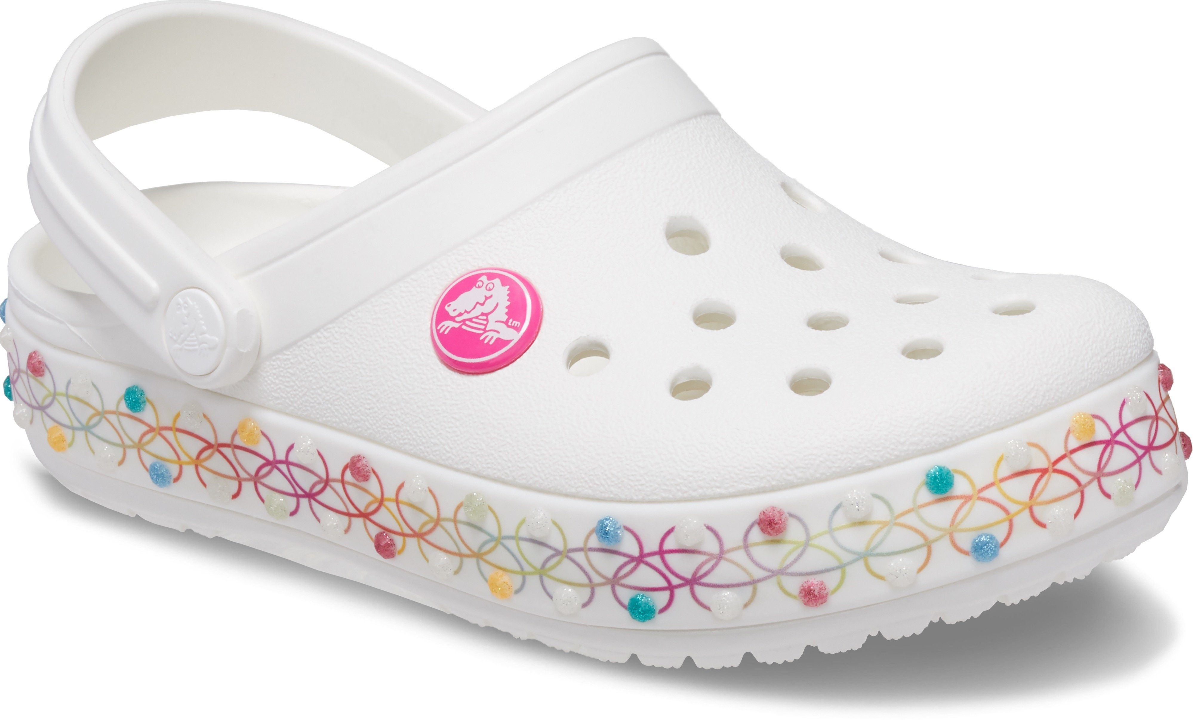 Crocs Clog mit bunten Glitzer-Dots