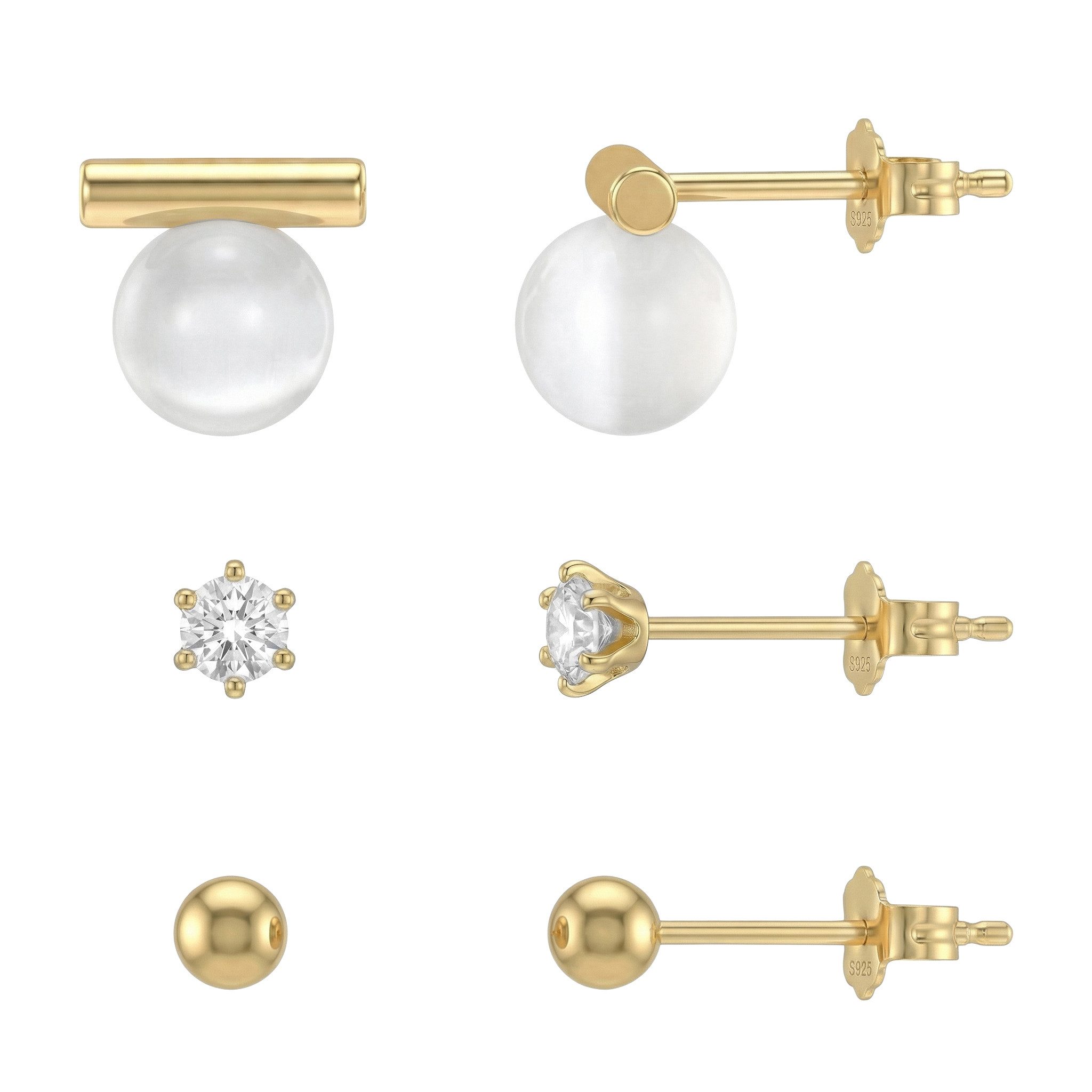 Sofia Milani Schmuckset Stab Kugel Zirkonia (6 Teile)