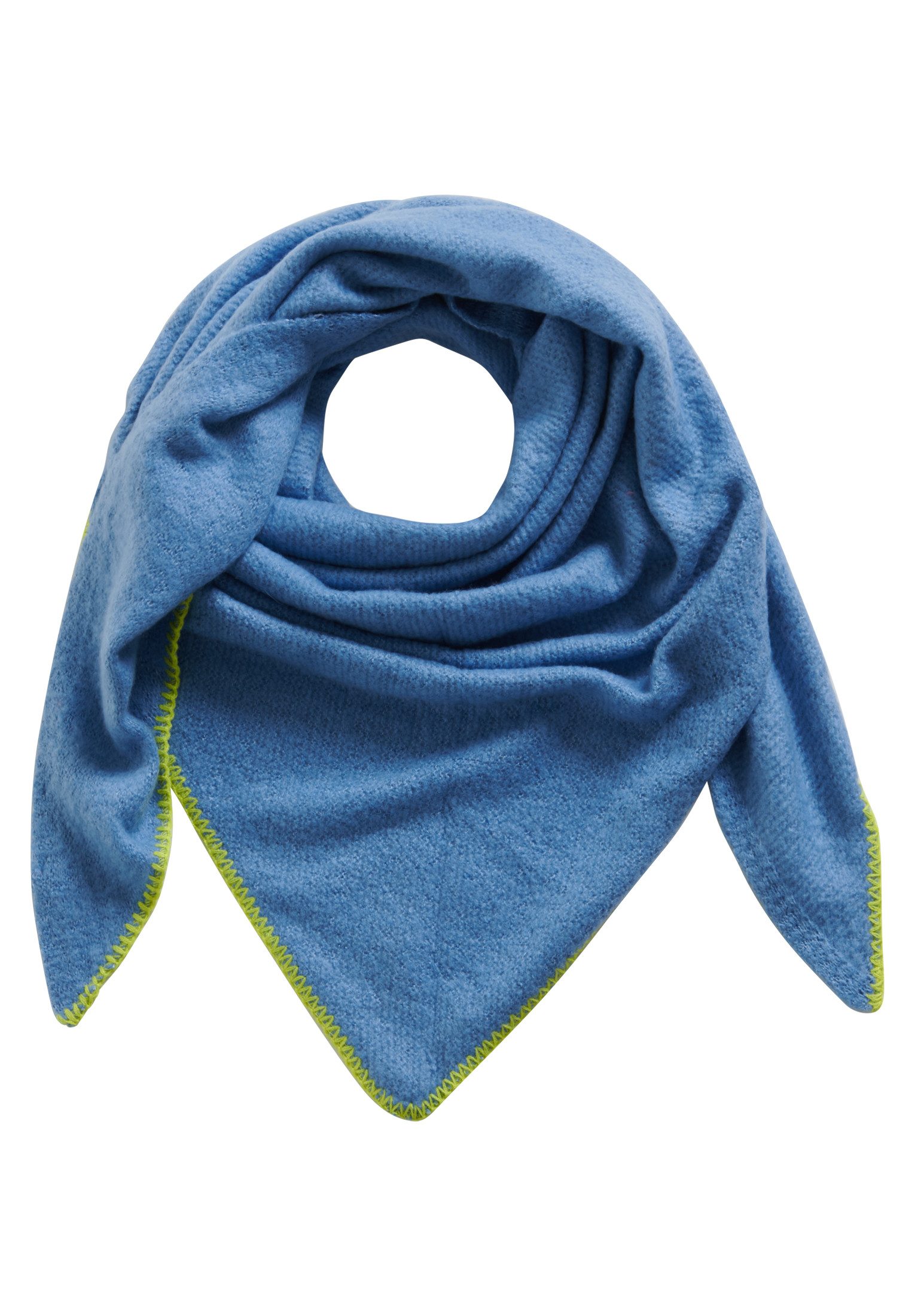 Cartoon Schal Damen unifarben, Zierstich