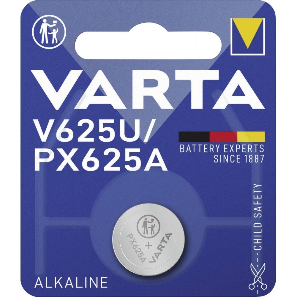 VARTA Varta V 625 U Alkaline Knopfzelle Batterie, (1.5 V V), Hohe Qualität und Langlebigkeit