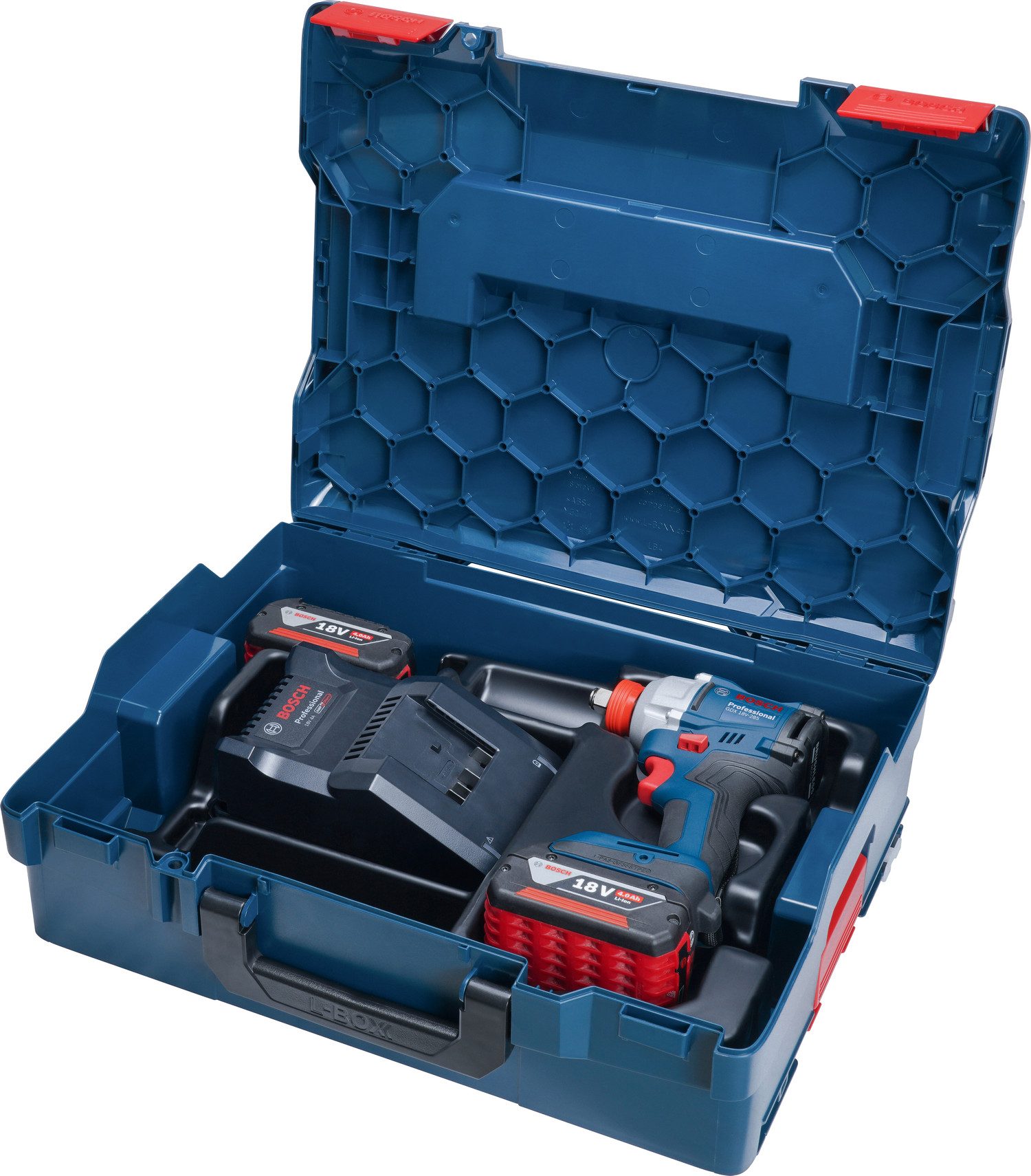 Bosch Professional Akku-Drehschlagschrauber »GDX 18V-285«, Inkl. 2x Akku GBA 18V 4,0Ah