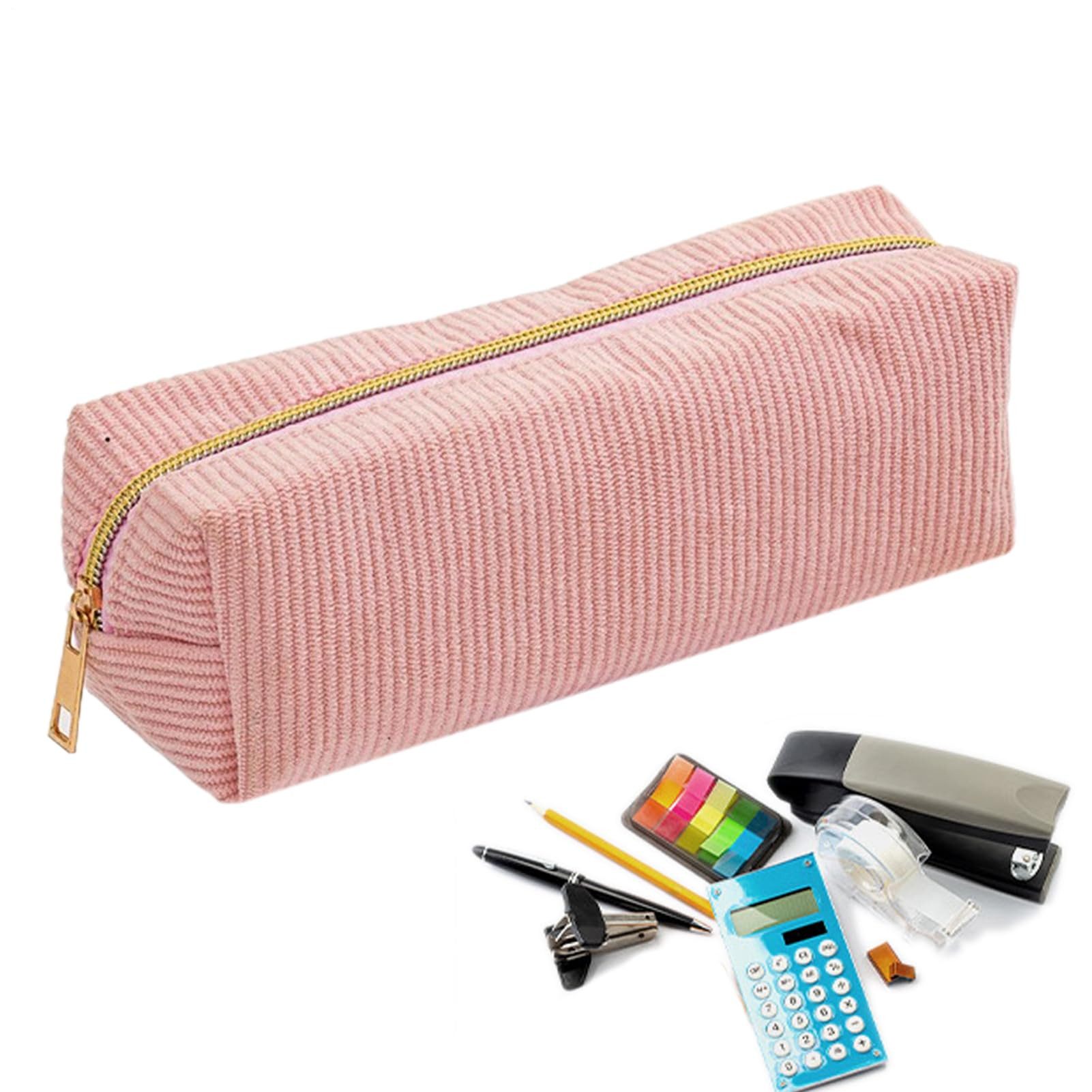 FOUORTUNATE-BEE Federmäppchen Großes Federmäppchen mit Reißverschluss, süßes Design für Mädchen, Tragbare Stifttasche für Schule & Büro, viel Platz für Schreibwaren