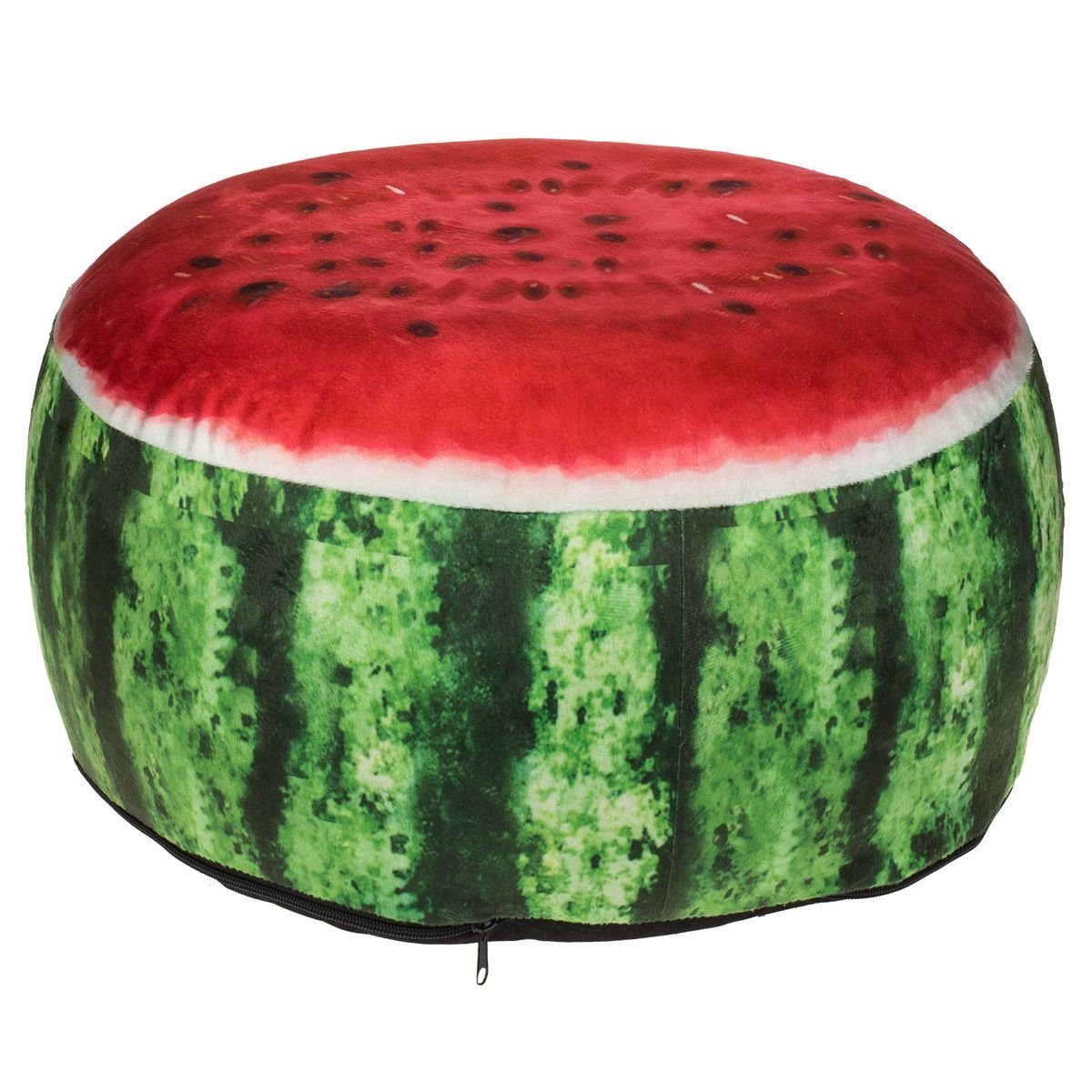 Out of the Blue Bodenkissen Wassermelone aufblasbares Sitzkissen 45x20cm Polyester max. 80 kg, Bezug abnehmbar