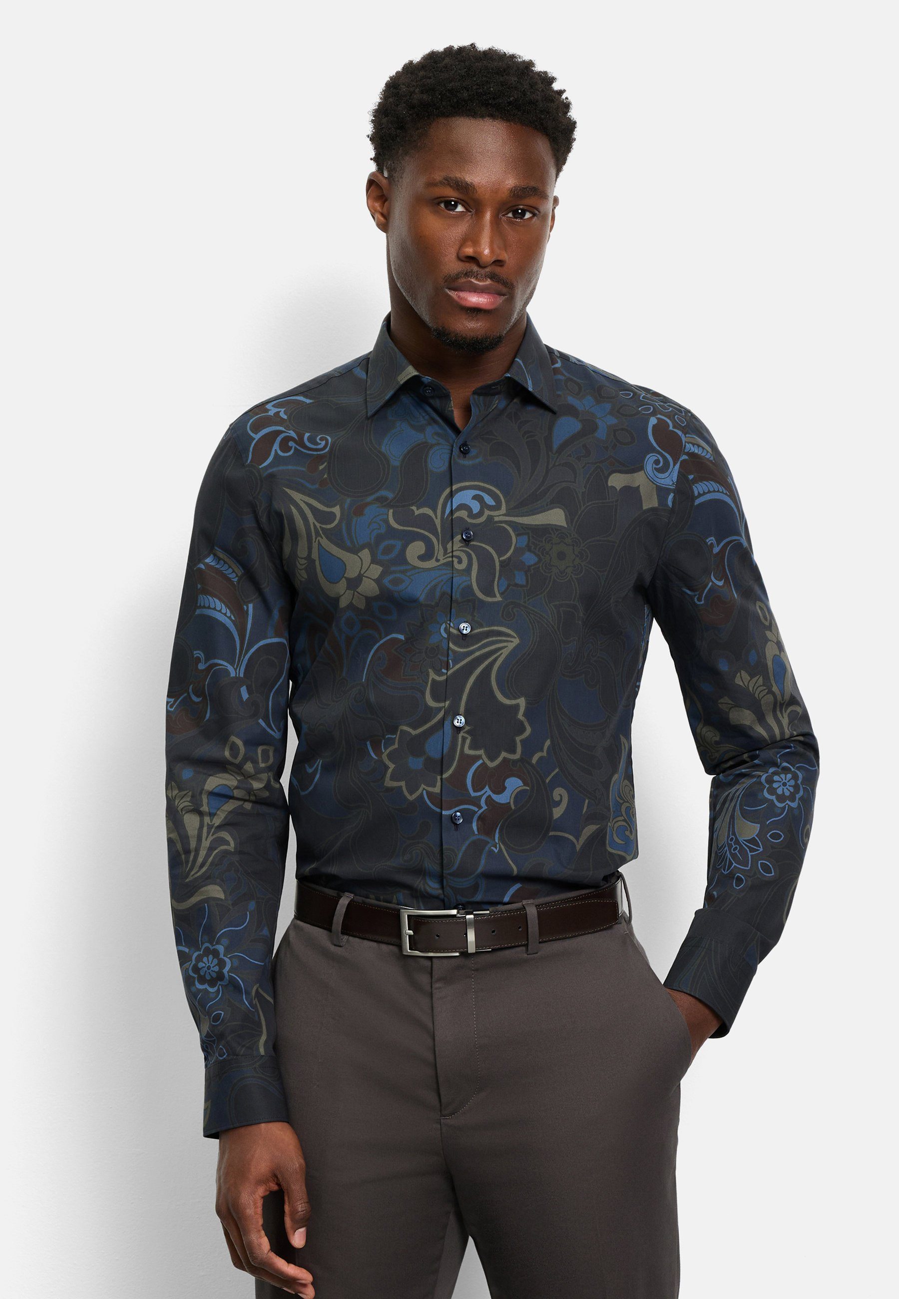 OLYMP Businesshemd OLYMP No. Six, super slim, Businesshemd, New York Kent