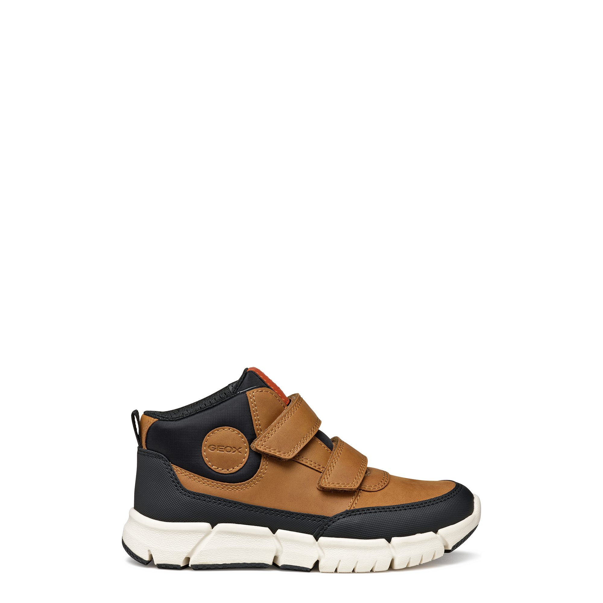 Geox GEOX FLEXYPER BOY, Klett, Braun kombiniert, Kinder Klettschuh