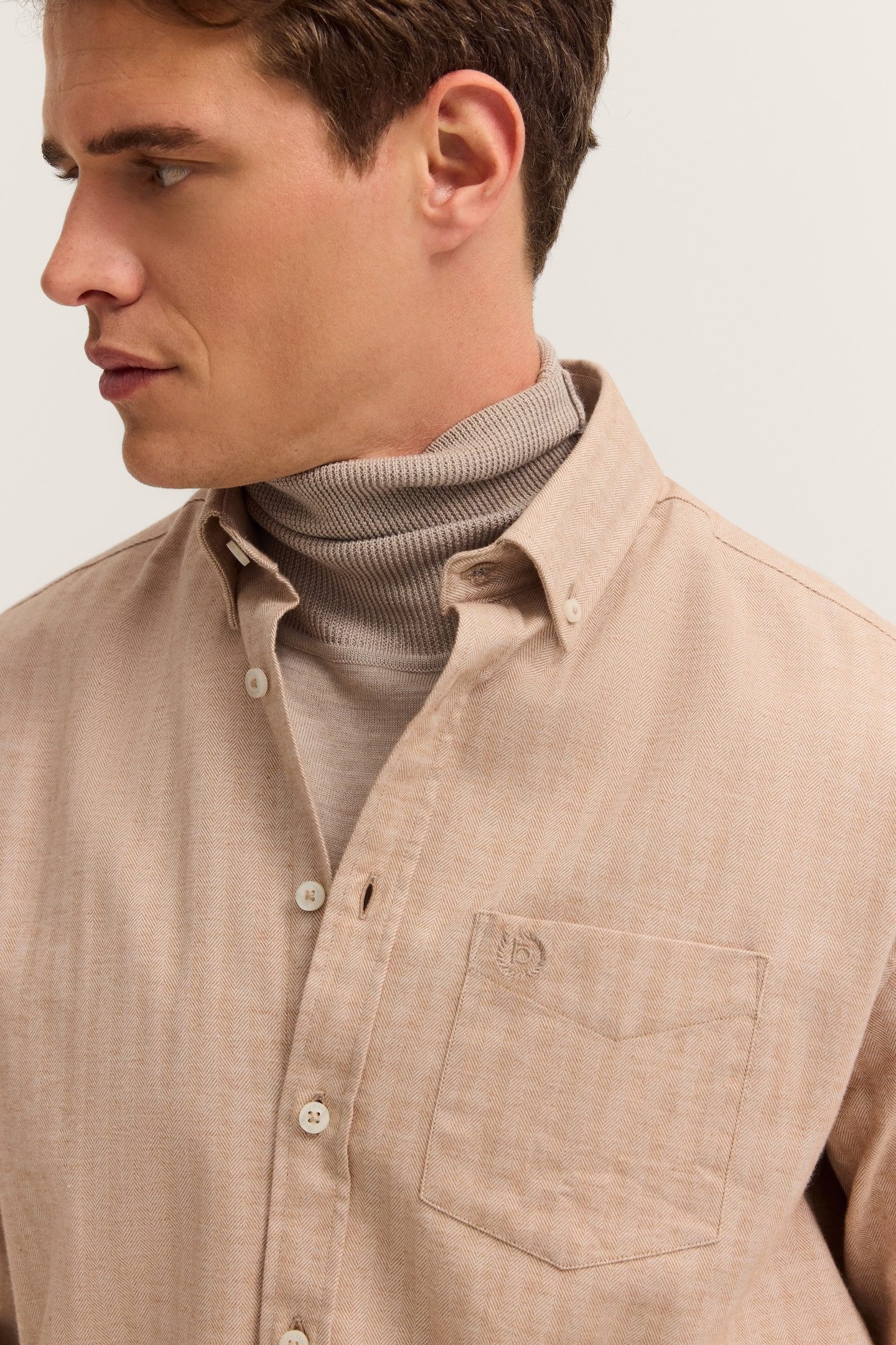 bugatti Langarmhemd Soft Cotton im Modern Fit mit Button-Down Kragen